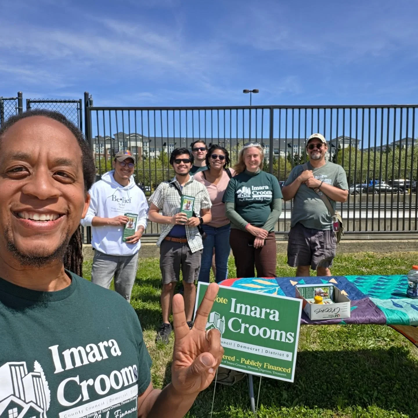 Another gorgeous day for weekend canvassing! Thanks to all who joined to engage with and organize among our community. Looking forward to next time ❤️

#ImaraForPG #CanvassWithUs #PrinceGeorgesCounty