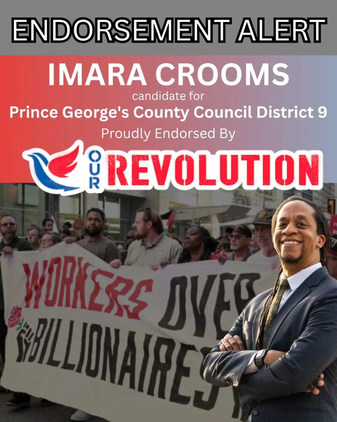 🌟 So proud to announce the endorsement of Our Revolution!

@ourrevolution i was built on a simple idea, democracy should work for working people, not billionaires, not corporations, not the donor class. That's exactly what our campaign is about.

Ru