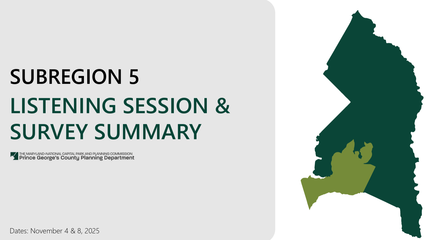 Subregion 5 Master Plan Joint Public Hearing