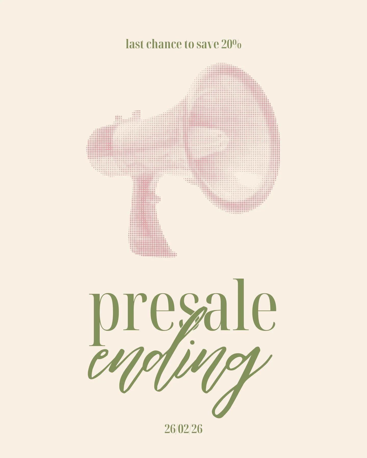 All good things come to an end, and our presale ends tomorrow 😢 Last chance to get our 20% discount and a massive thank you to those who have already ordered! You don't want to miss this! ✨🤍 #thenescene #discount #northeast #presale