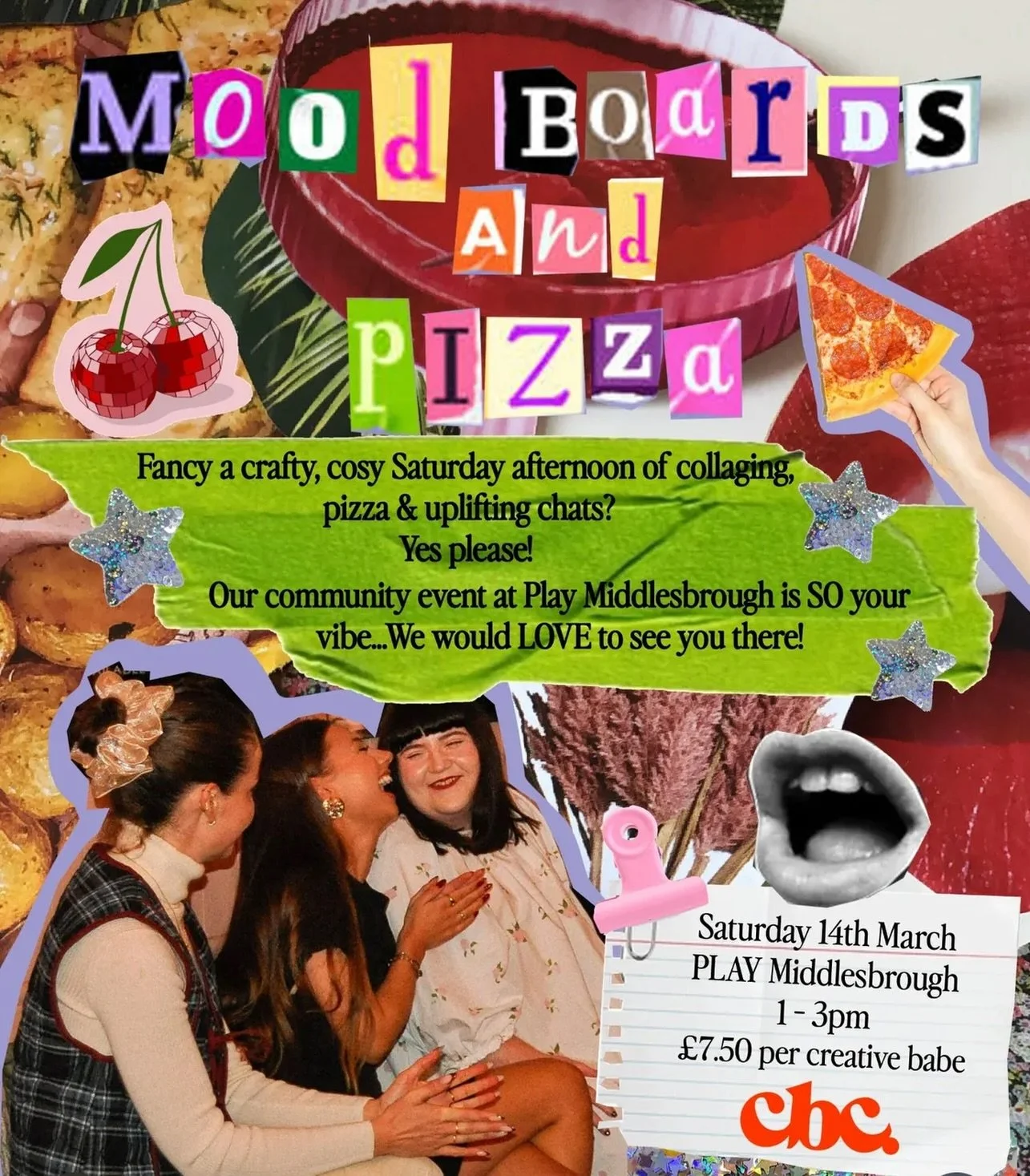 🎟️ In case you hadn&rsquo;t seen, we&rsquo;re going to be here with some mags! ✨ If you haven&rsquo;t got your ticket yet, head on over to @creativebabesclubstudios and let&rsquo;s get crafty! and eat pizza of course 👩&zwj;🎨 🍕 #middlesbrough #the