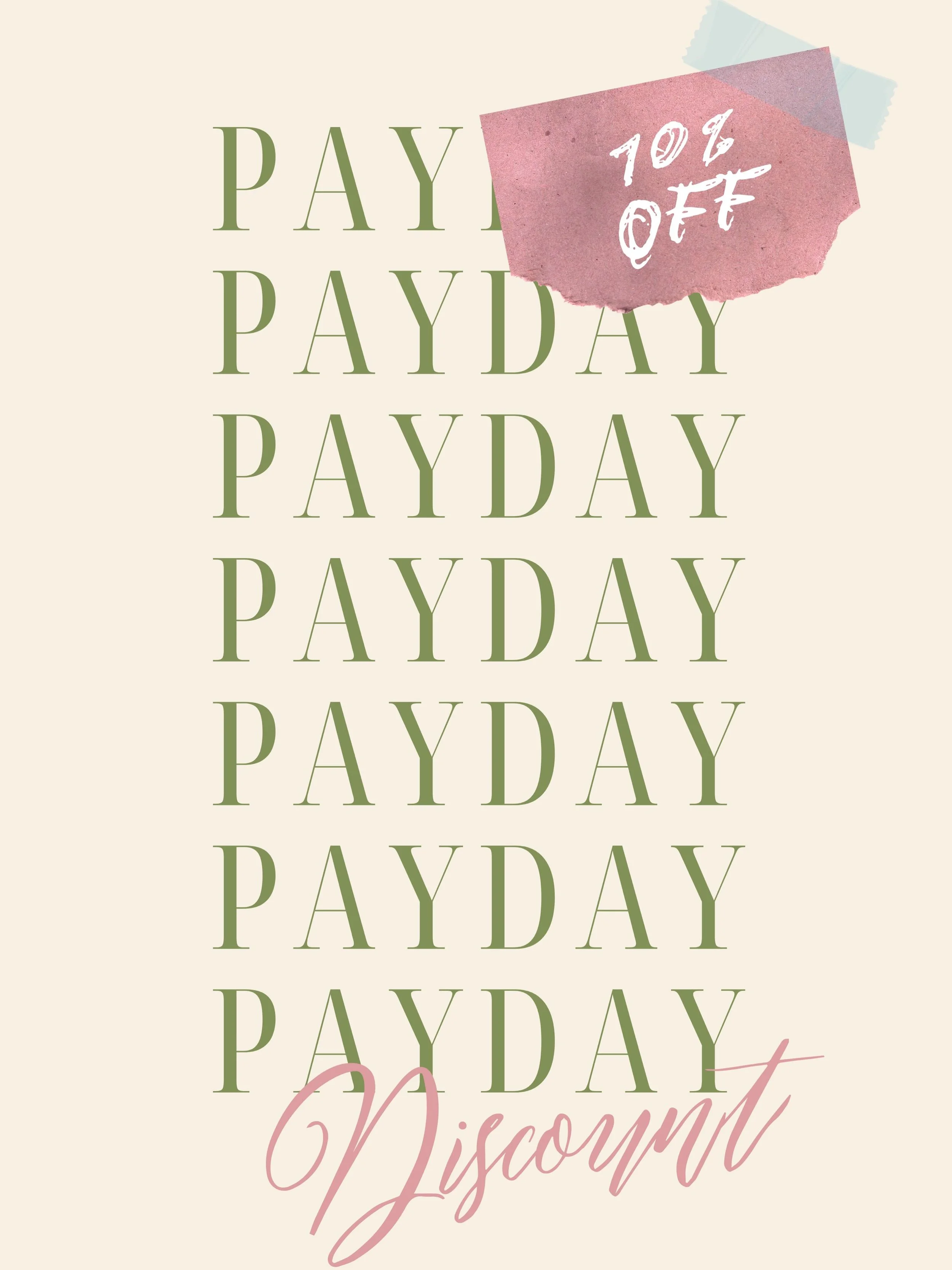Due to bank holiday minor printing delays, we&rsquo;re releasing a payday discount of 10% until Sunday before general sale! 💸

Get your orders in asap! You don&rsquo;t want to miss out! ✨

All current orders have been sent to the printers and we wil
