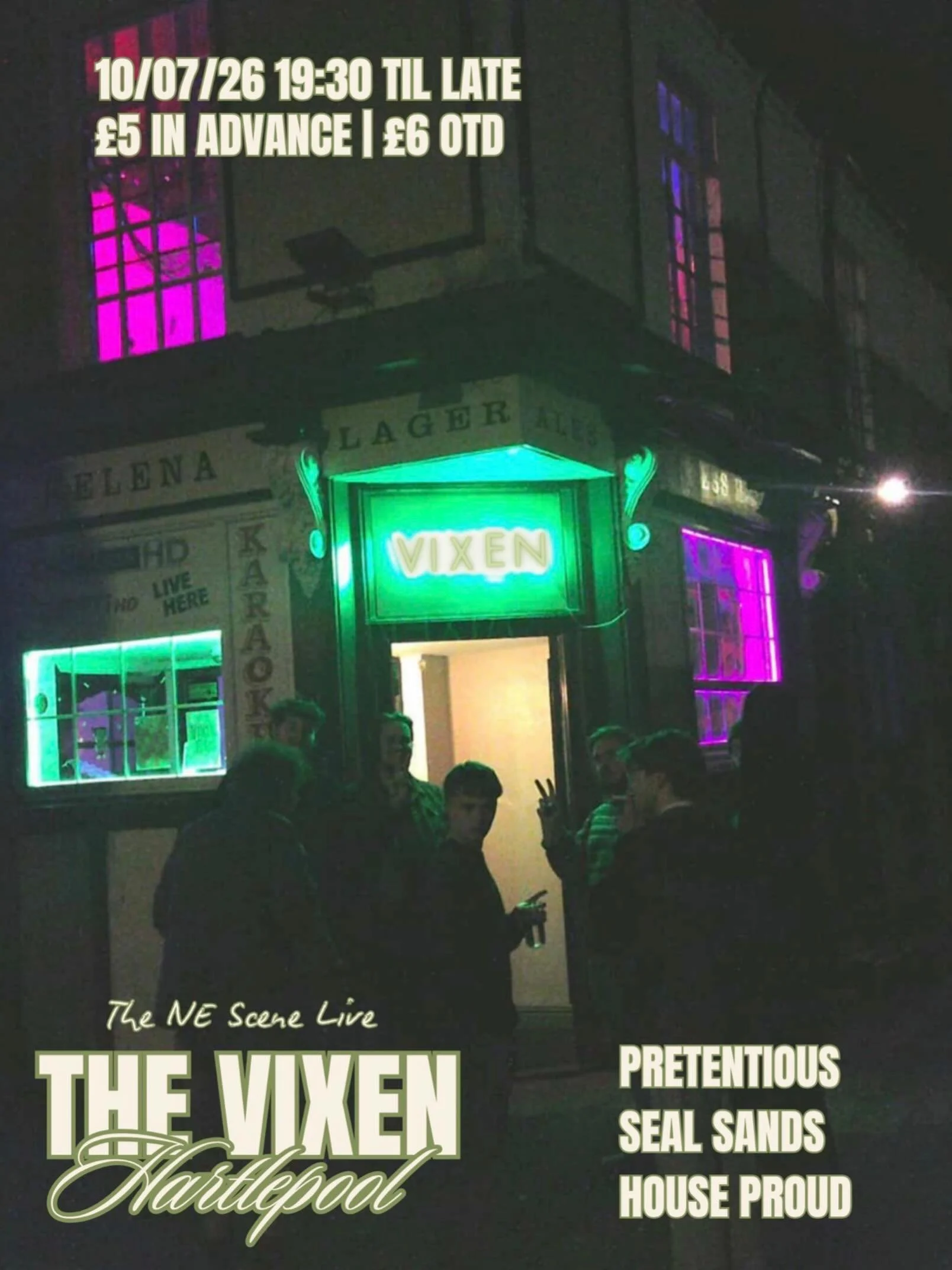 The NE Scene Live - one of our favourite parts of the job! Our next gig will be @vixencollectivene in Hartlepool featuring @pretentious_band @seal_sands and @houseproud_band and we&rsquo;re so excited! 😮&zwj;💨

Tickets are on sale in our bio! 🔗

#