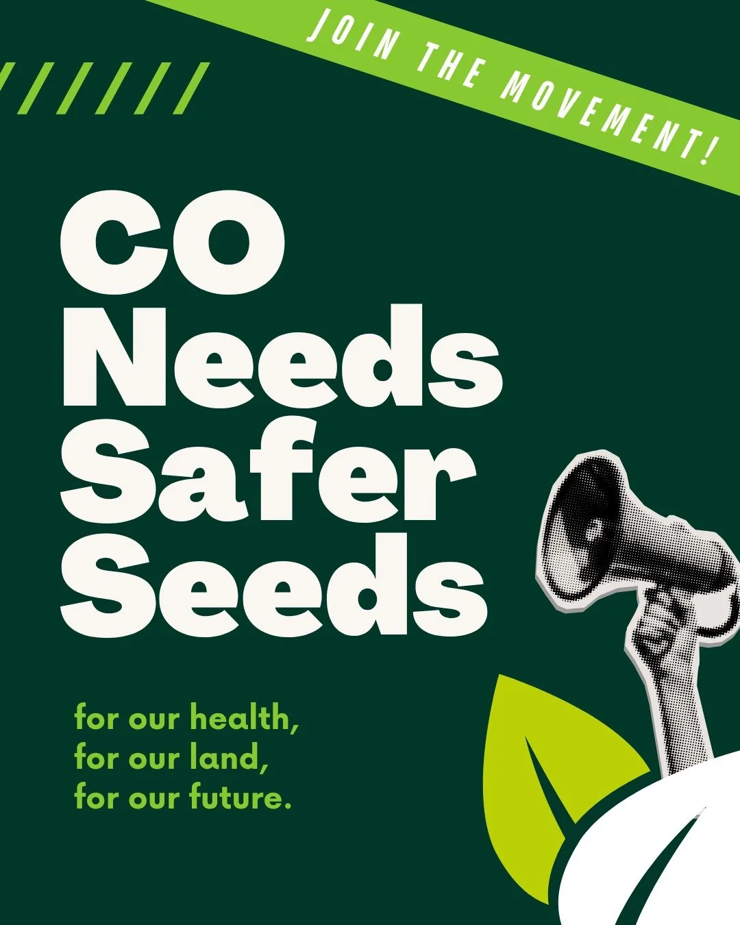 Colorado&rsquo;s agriculture is at a crossroads.

Toxic pesticides known as 'neonics' are being applied to seeds across the state - automatically, without transparency, and often without need. These chemicals are among the most harmful used since DDT