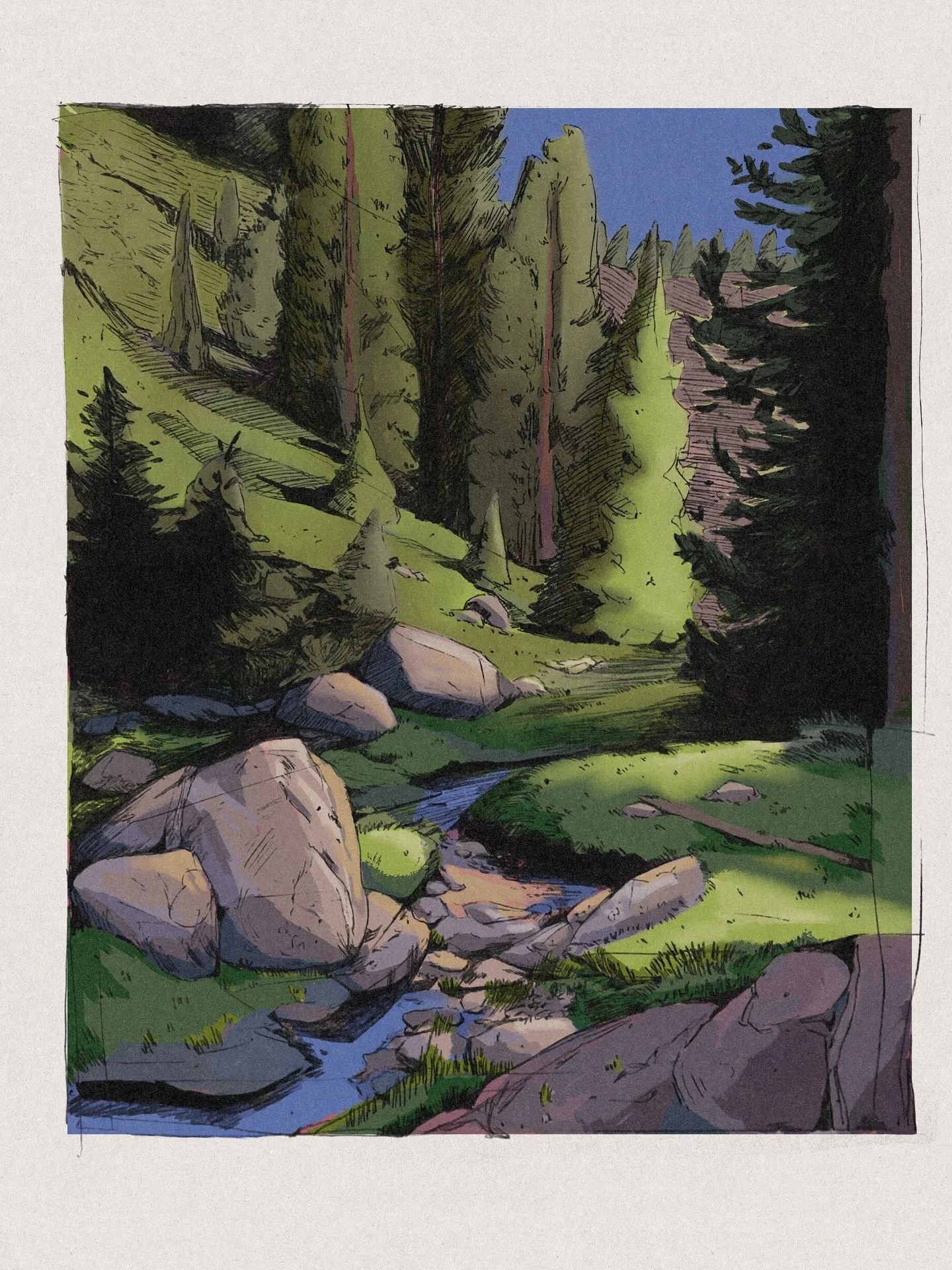 Thank you @landscapeartclub #landscapeartclub179 and @srsigdesigns for the reference and for the challenge!
 🌳🌞
