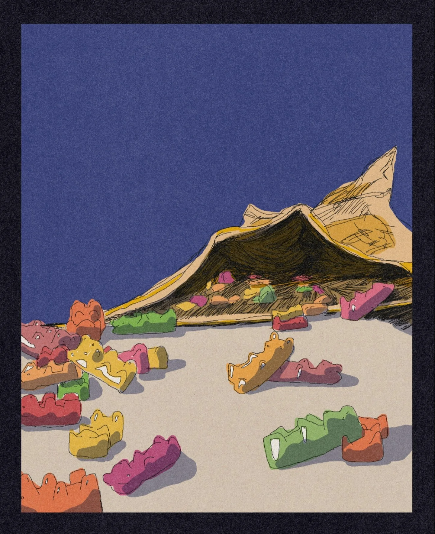 Bear 🐻 

@peachtober #peachtober25 #peachtober25bear #peachtoberbear #peachtober #digitalillustration #gummybearillustration