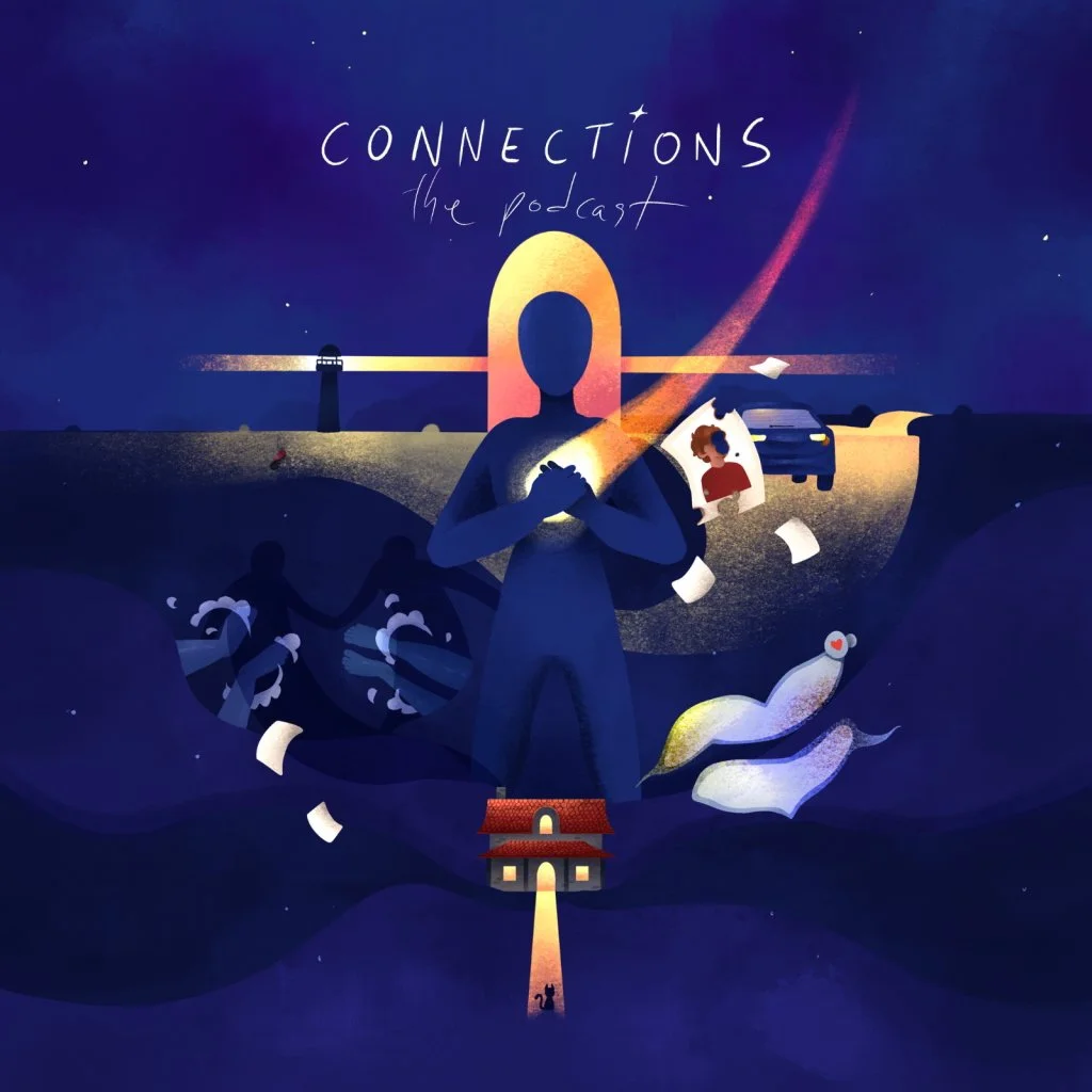 Mark was invited to write for the limited series 'Connections' produced by We Talk of Dreams. Mark wrote the audio drama production 'Reaching Out' about finding kindness and connection in a fleeting conversation with a stranger.