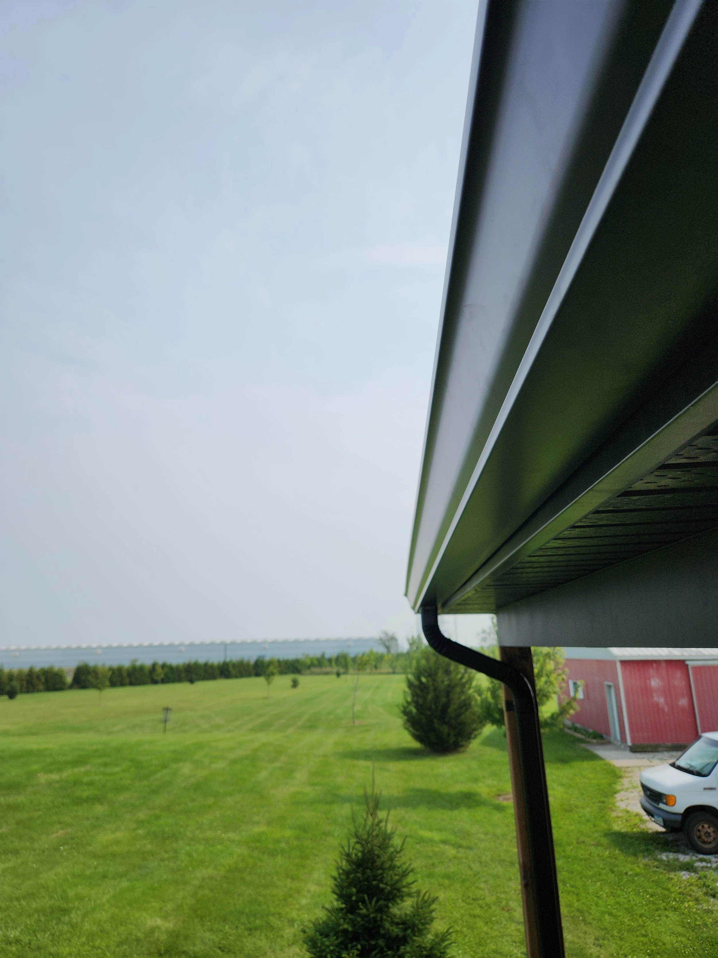 6" gutter installed in Staples