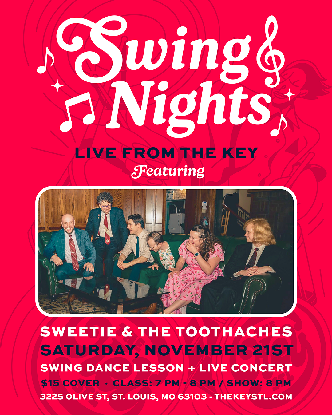 <span class="sqsrte-text-color--lightAccent">Swing Nights: Sweetie &amp; the Toothaches</span>