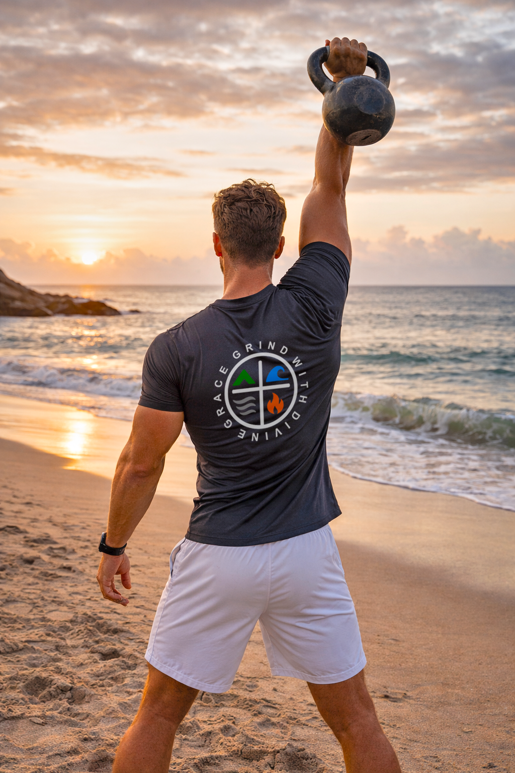 Grind With Divine Grace Unisex Short sleeve t-shirt