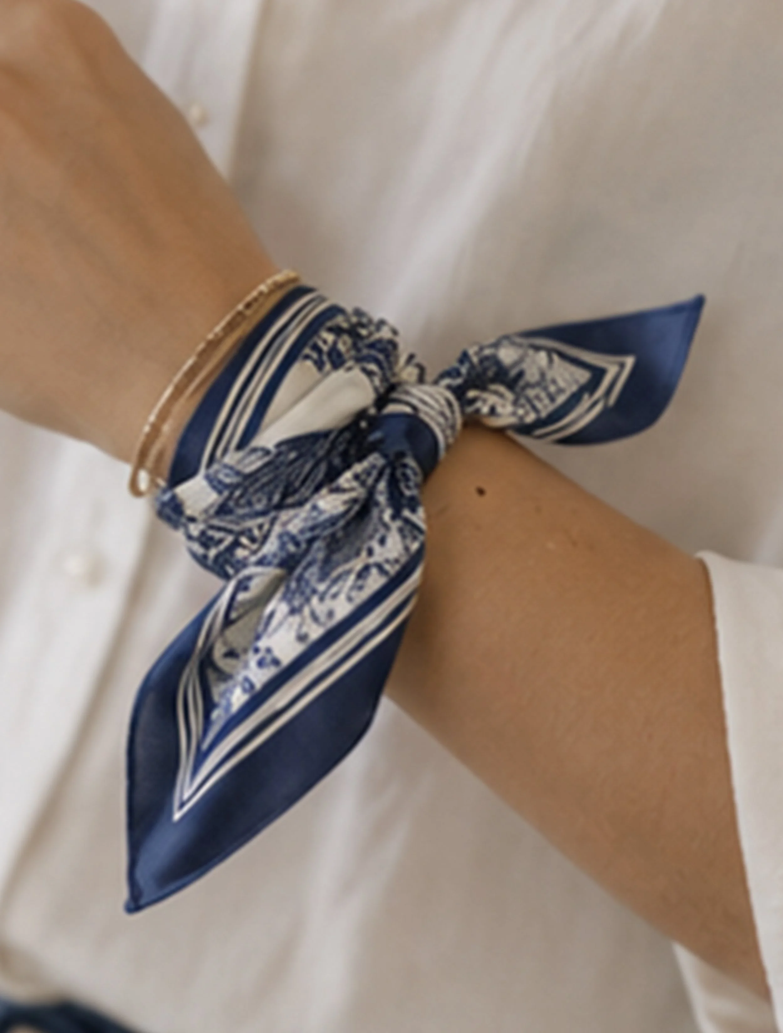 mediterranean lemin citrus coast silk scarf wrist tie accessory.jpg