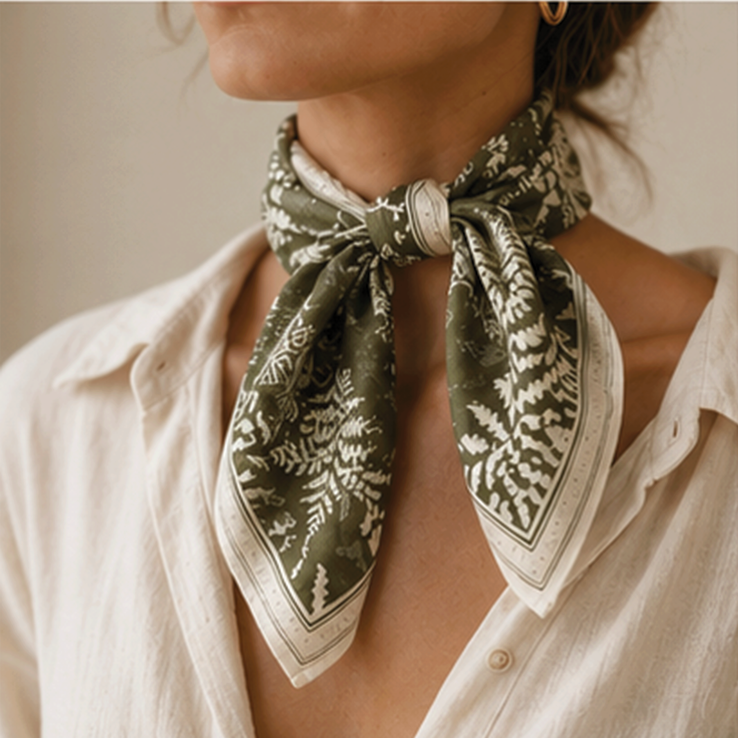 Fern Understory Scarf Neck Tie Accessory.png