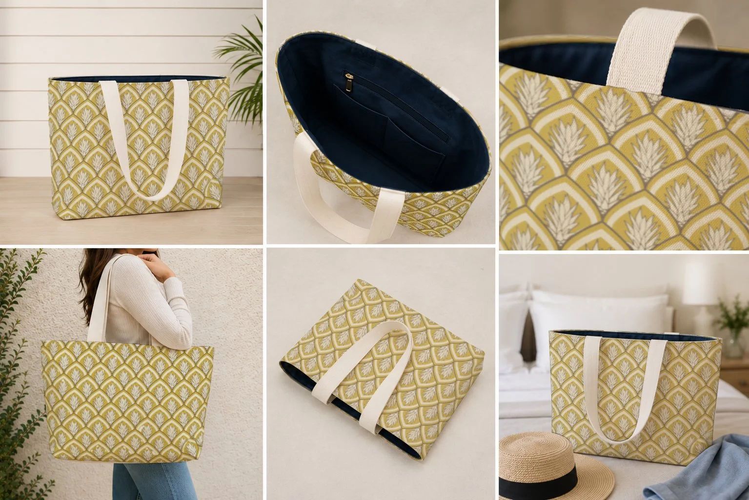 Pineapple Sunrise Weekender Tote