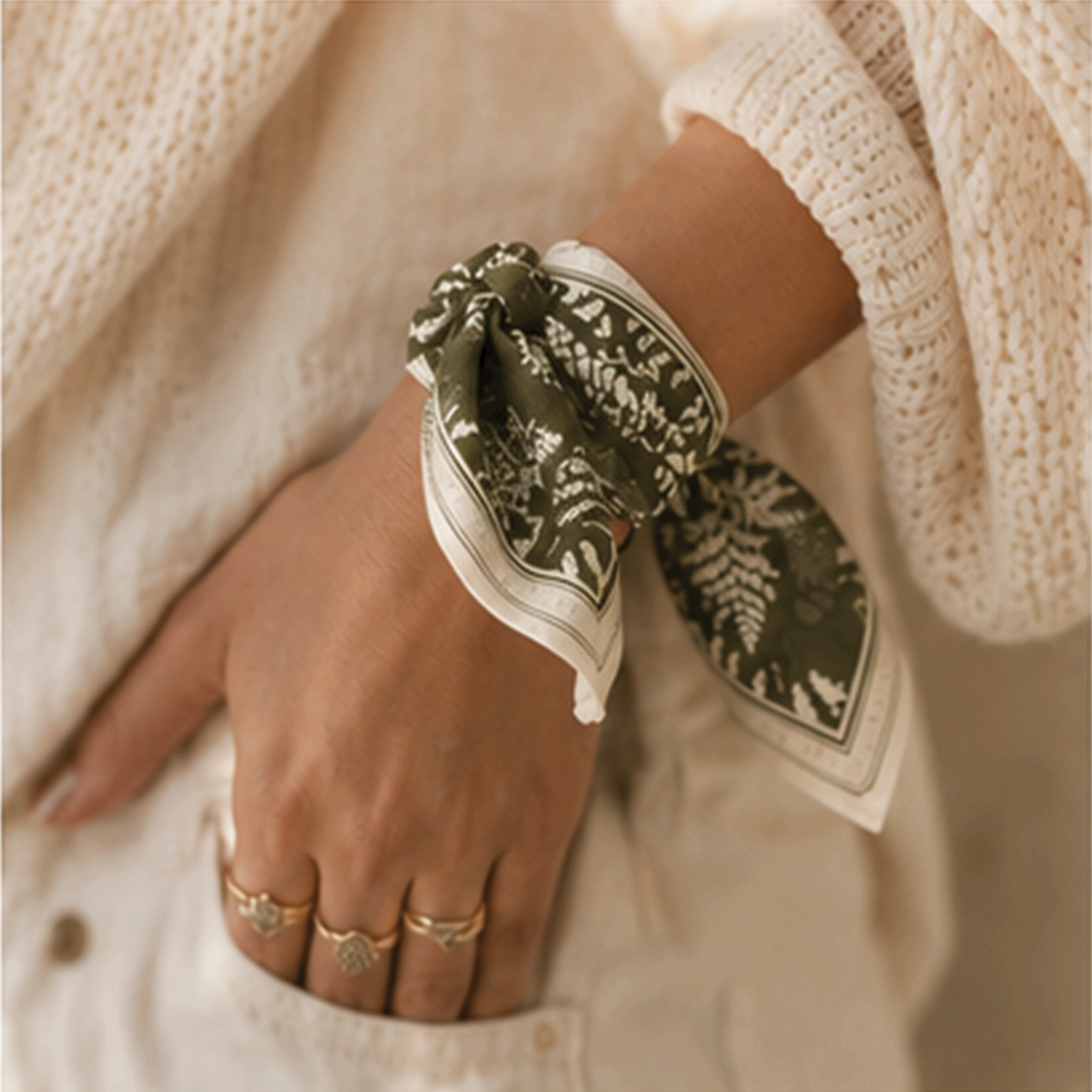 Fern Understory Scarf Wrist Tie Accessory.png