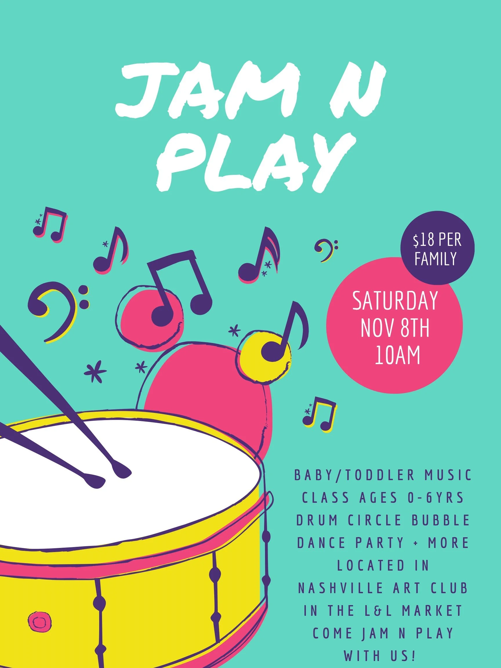 Risa Binder’s JAM &amp; PLAY 10am