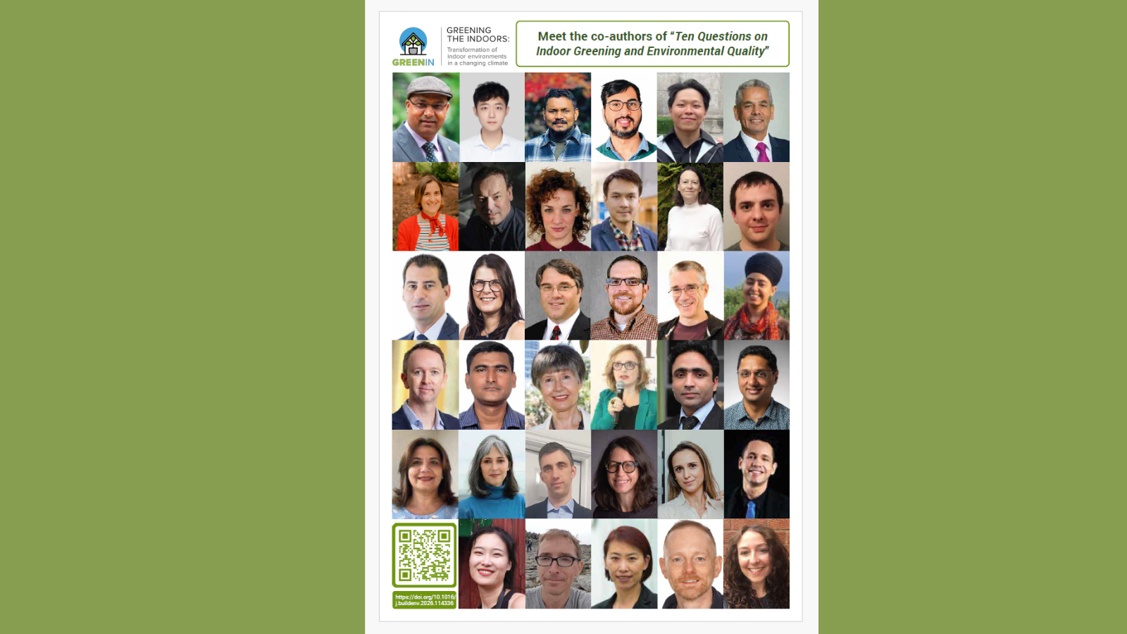 Ten questions on indoor greening and environmental quality