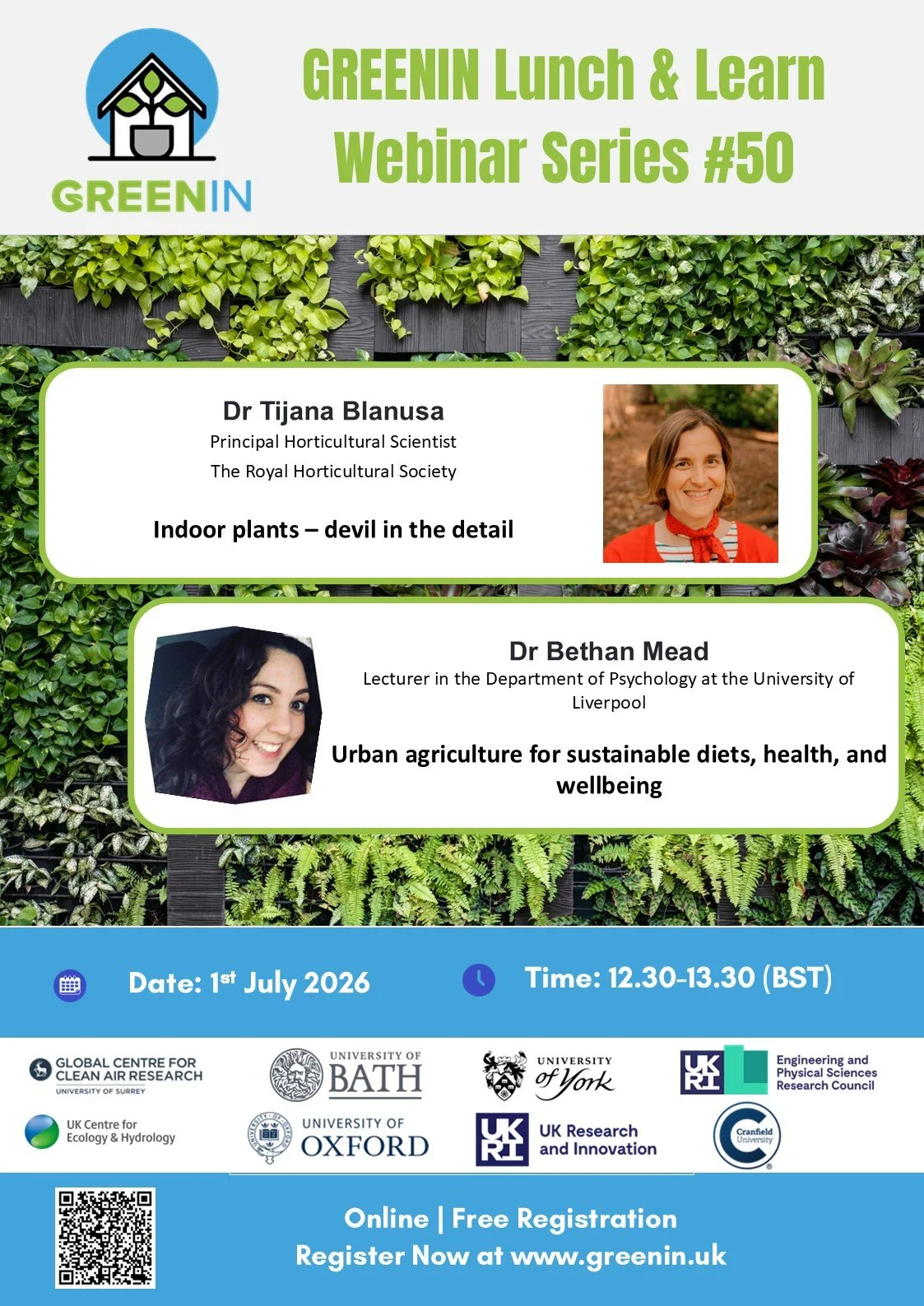 #50 GREENIN Lunch and Learn Webinar Series