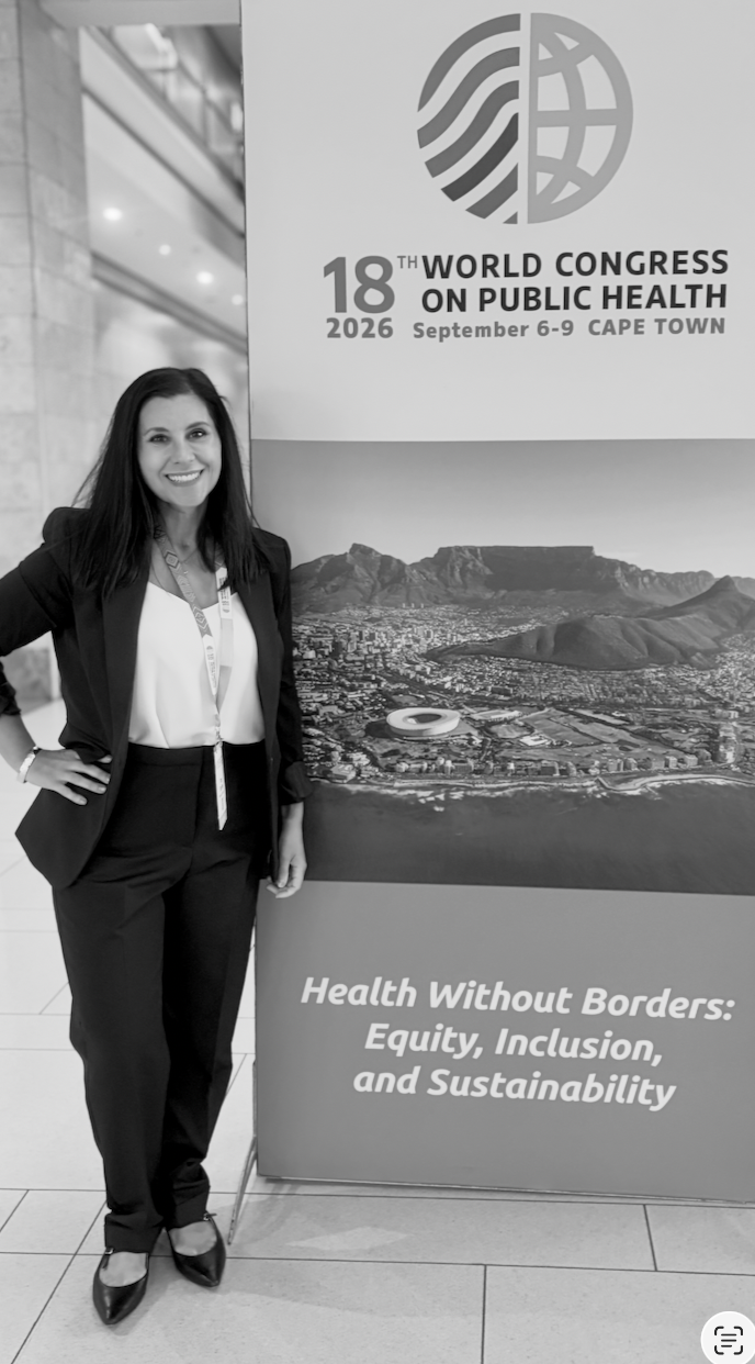 Tracy Steffek, Founder of Remedy & Root, at the World Congress on Public Health in Cape Town.