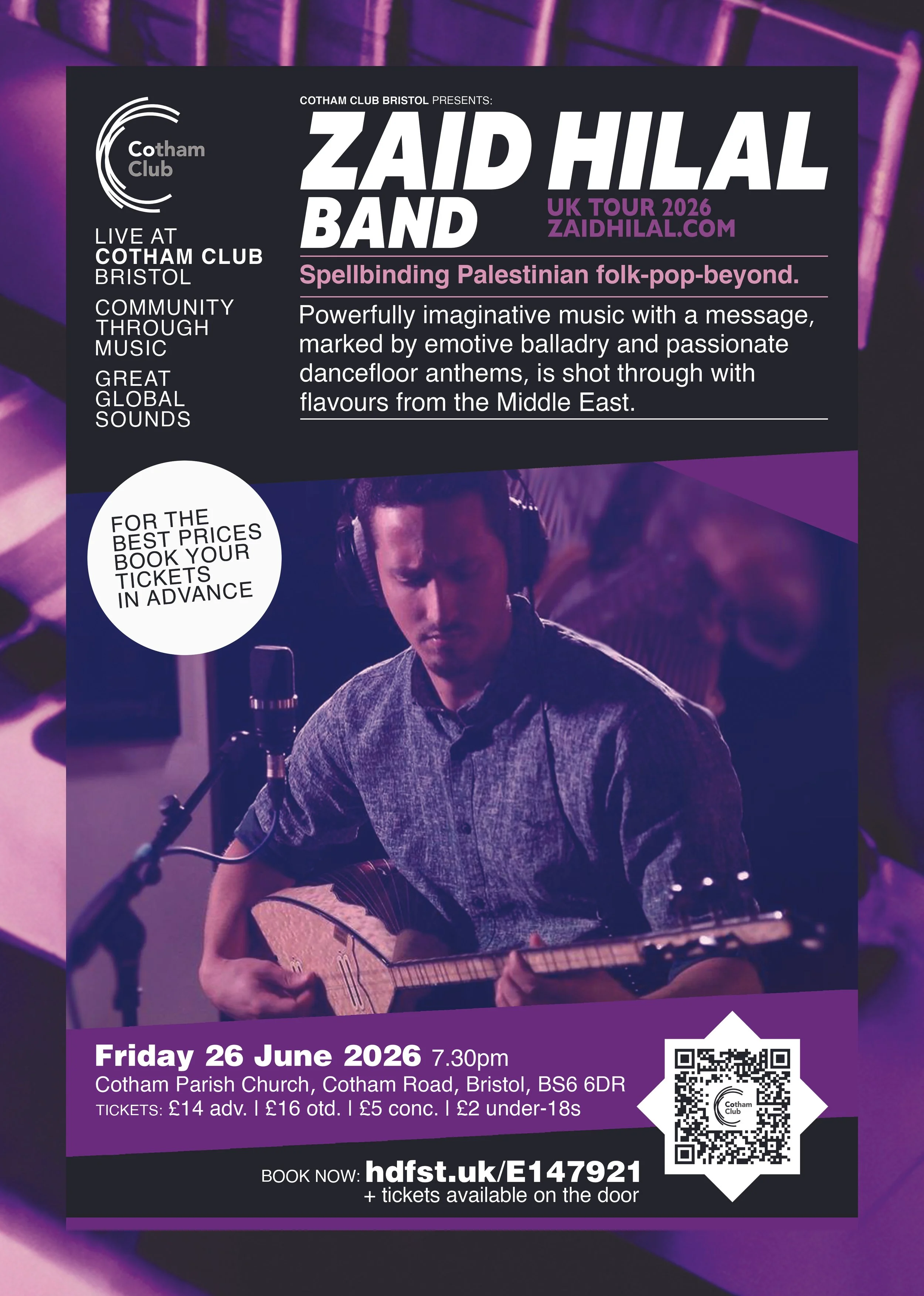 Cotham Club Presents: Zaid Hilal Band