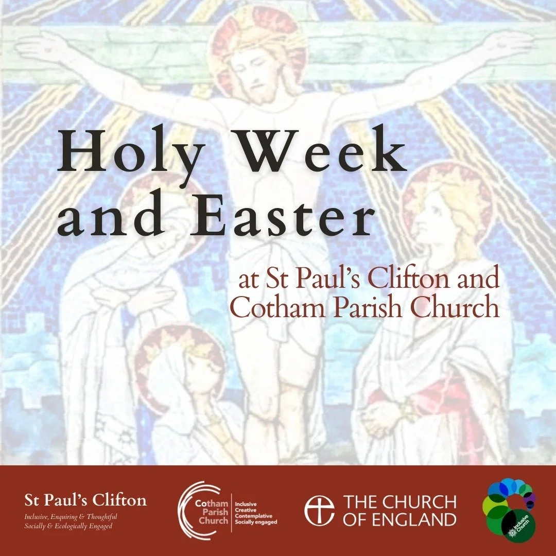 Celebrate the joy of Holy Week and Easter at Cotham Parish Church and St Paul's Clifton ✝️ 

You are warmly invited to join us for worship, prayer, and reflection...

Find out more on our website (link in bio).