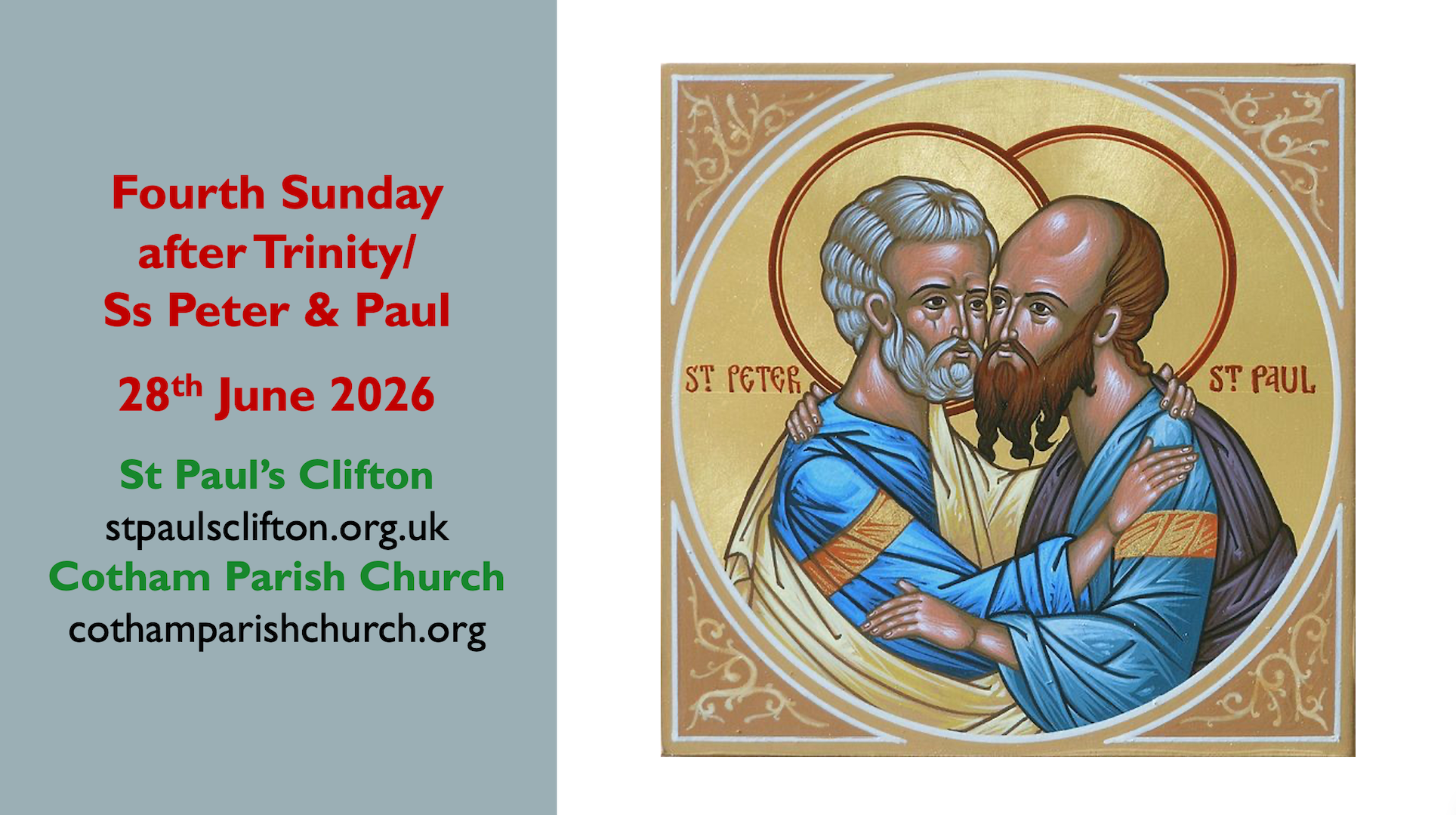 Inspirational Letter 4th Sunday After Trinity - Happy Anniversaries