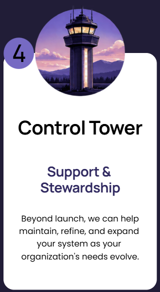 Control Tower - Support and Stewardship
