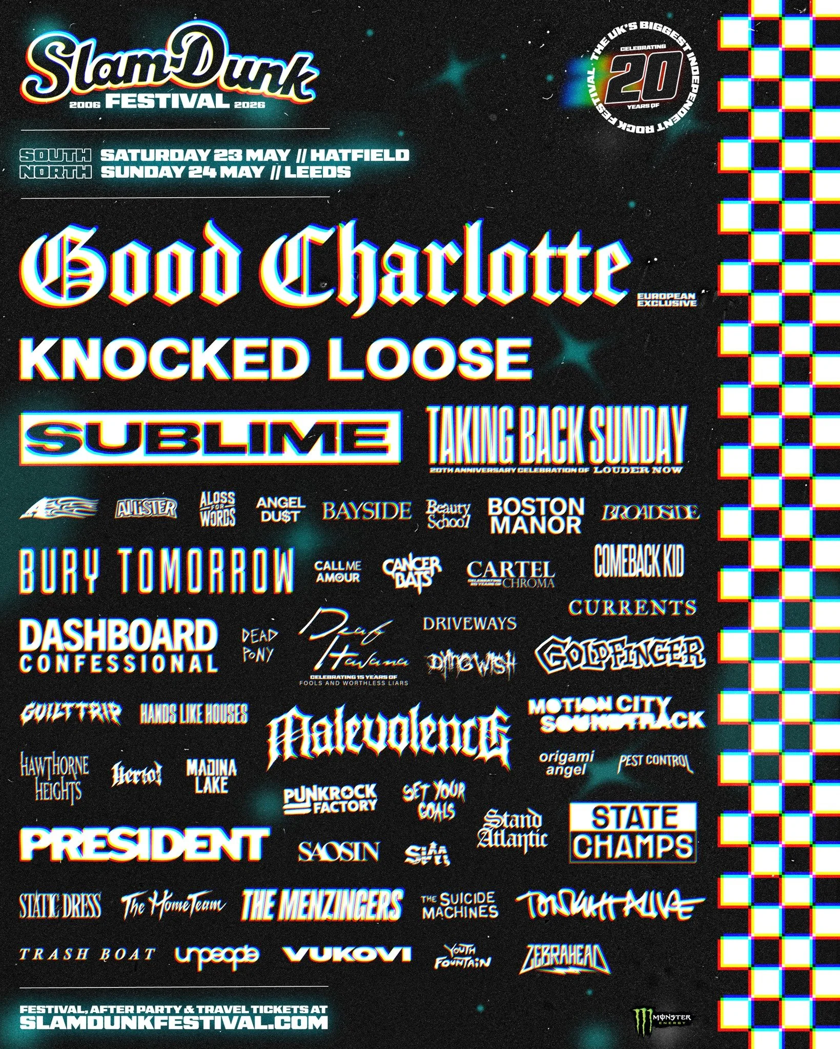 Another year, another insane Slam Dunk Festival lineup — and 2026 is massive.