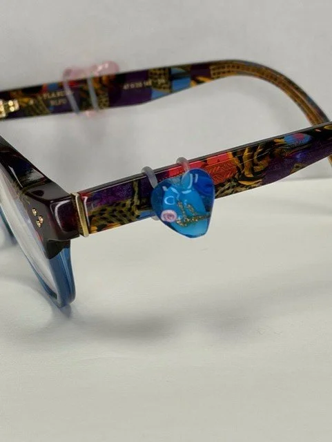 Blue Heart with a rose