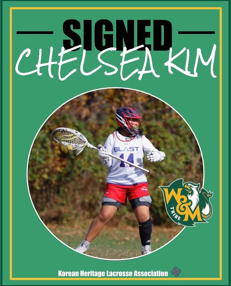 HUGE CONGRATS to Chelsea Kim on her signing to play at The College of William &amp; Mary next year! GO CHELSEA!! 💚💛