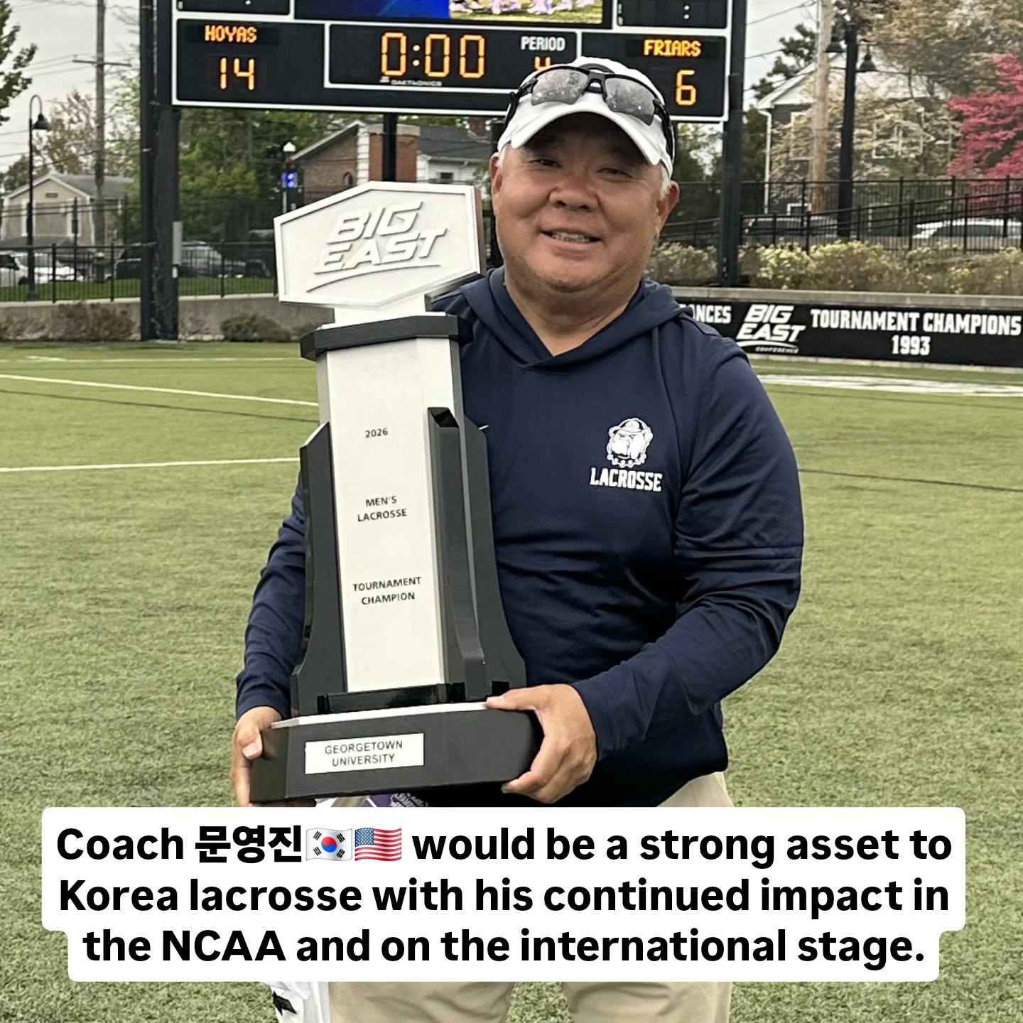 Congratulations to Ted Moon &amp; Georgetown Men's Lacrosse. Best of luck at the NCAA Tournament. Go Hoyas!