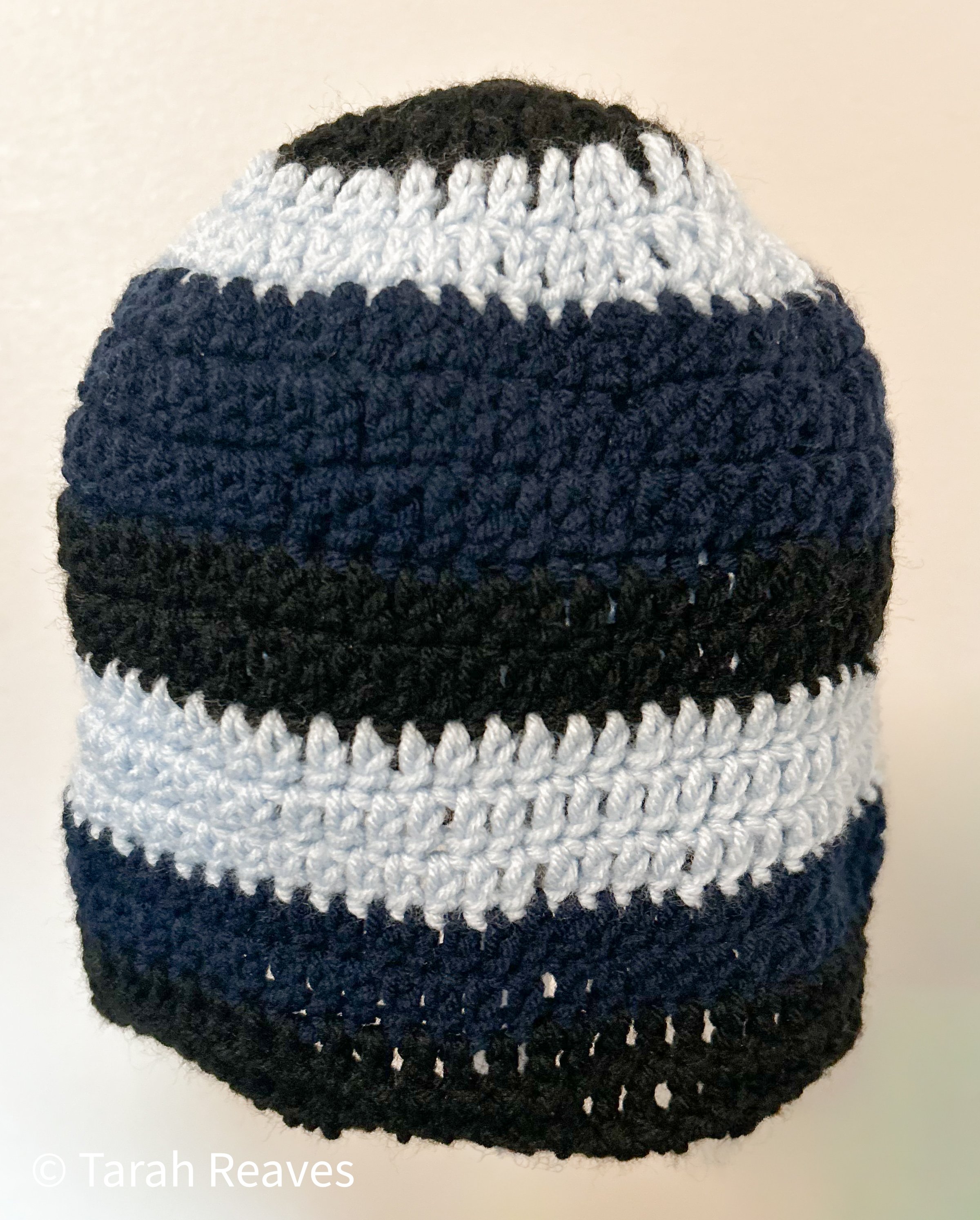 Folded brim hat with stripes.jpg