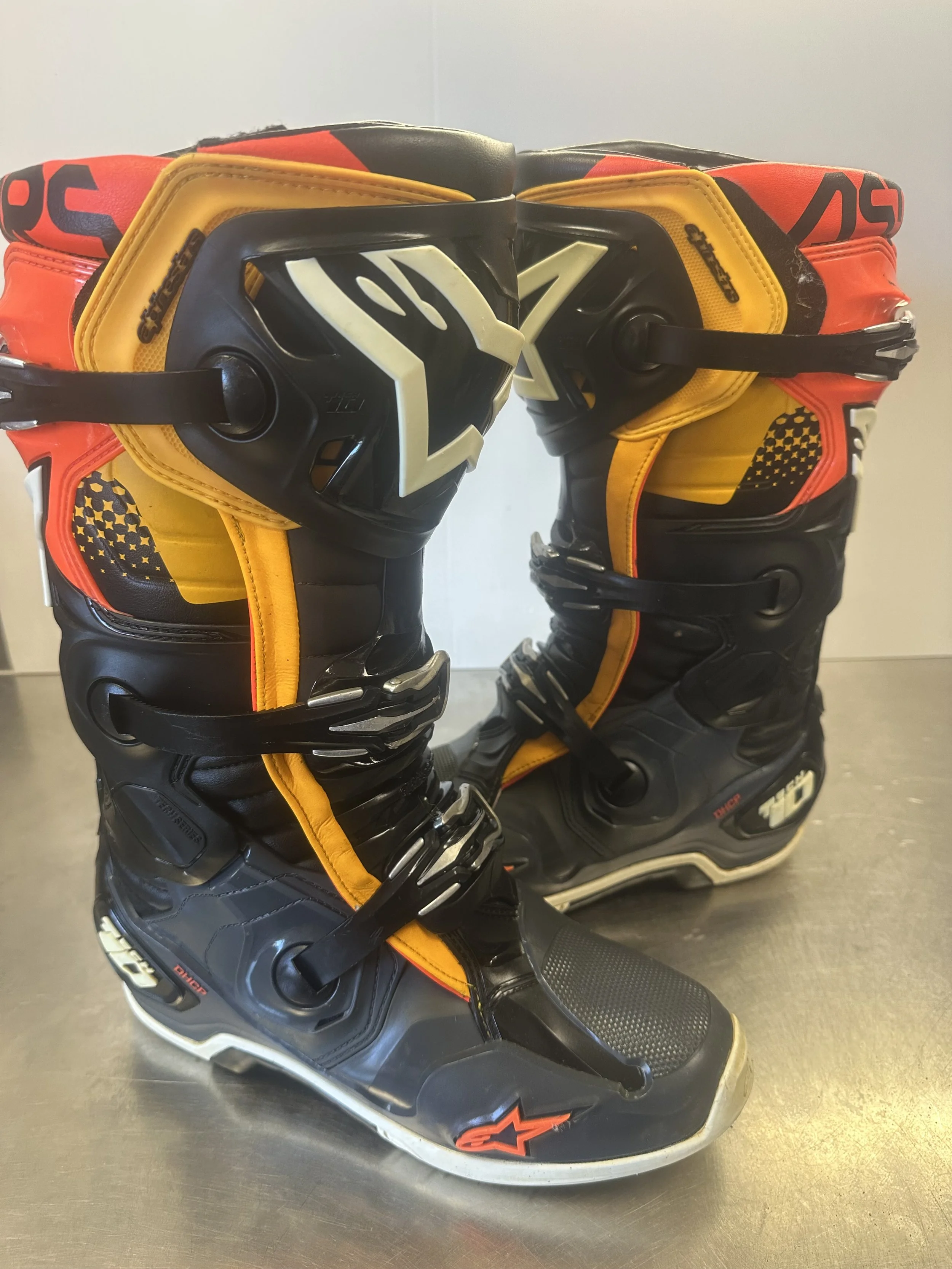 Alpinestars Tech 10 Grey Orange UK 8