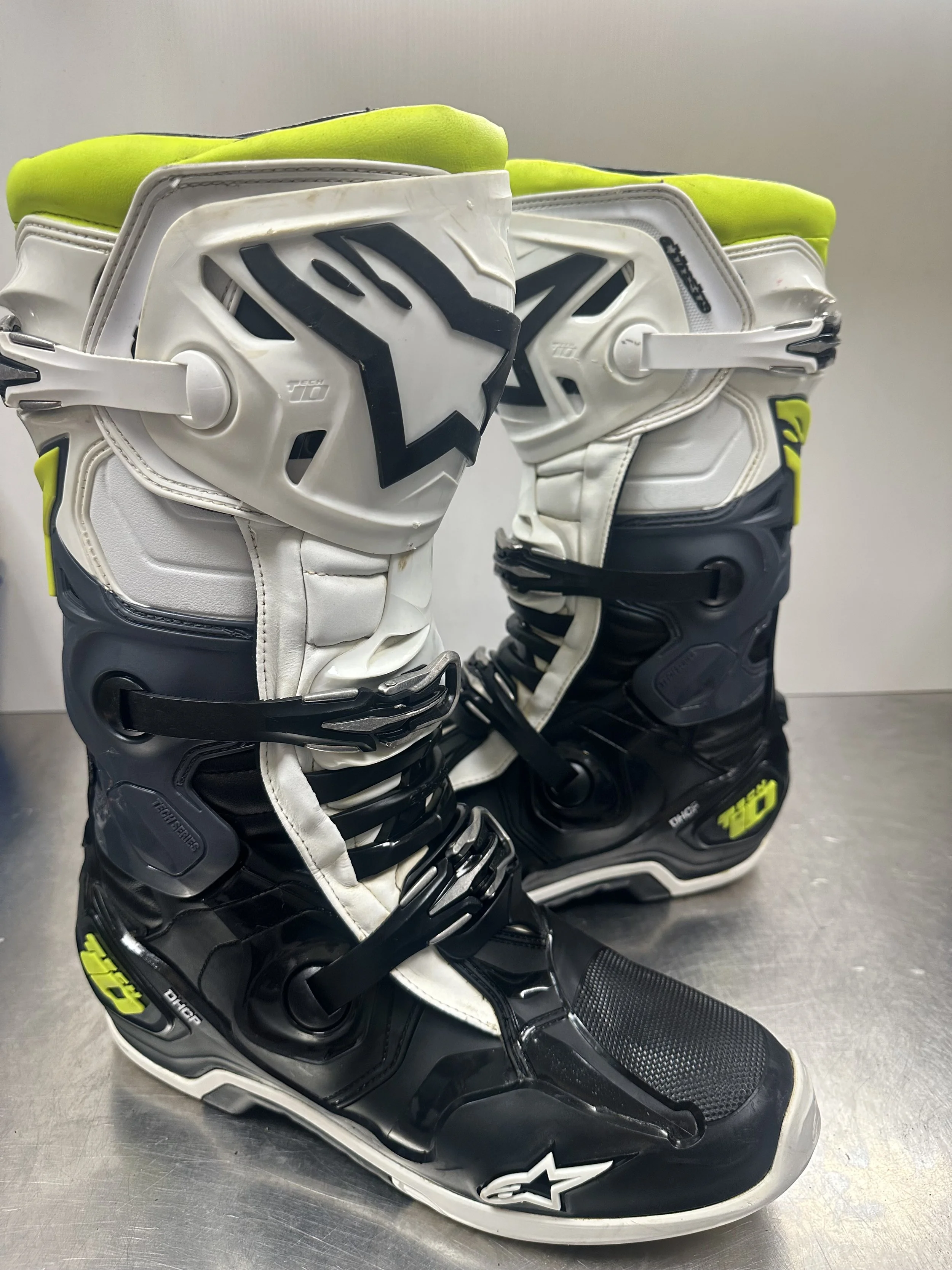 Alpinestars Tech 10 Flo Yellow White Black UK13