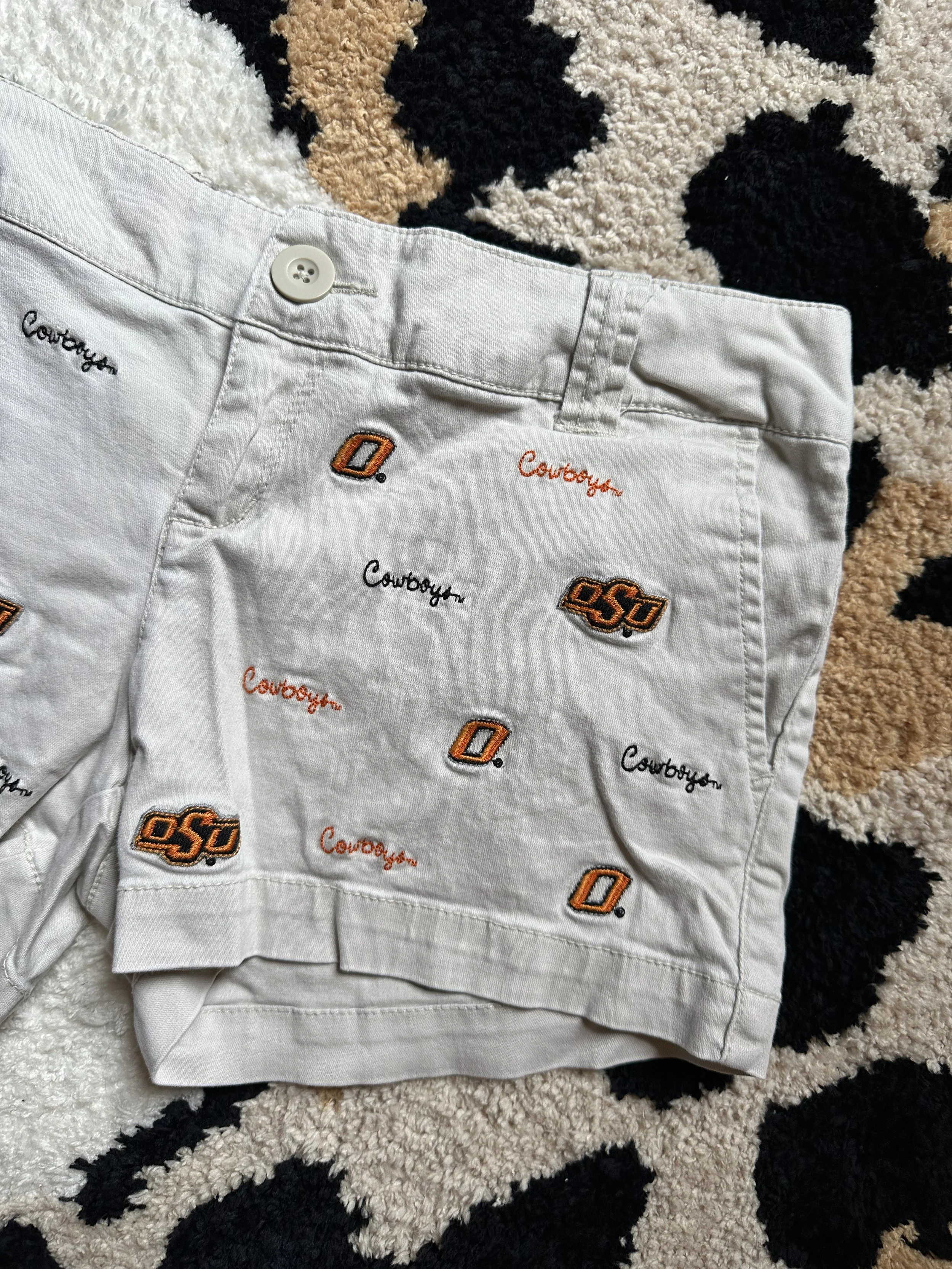 Y2K OSU EMBROIDERED MICRO SHORT