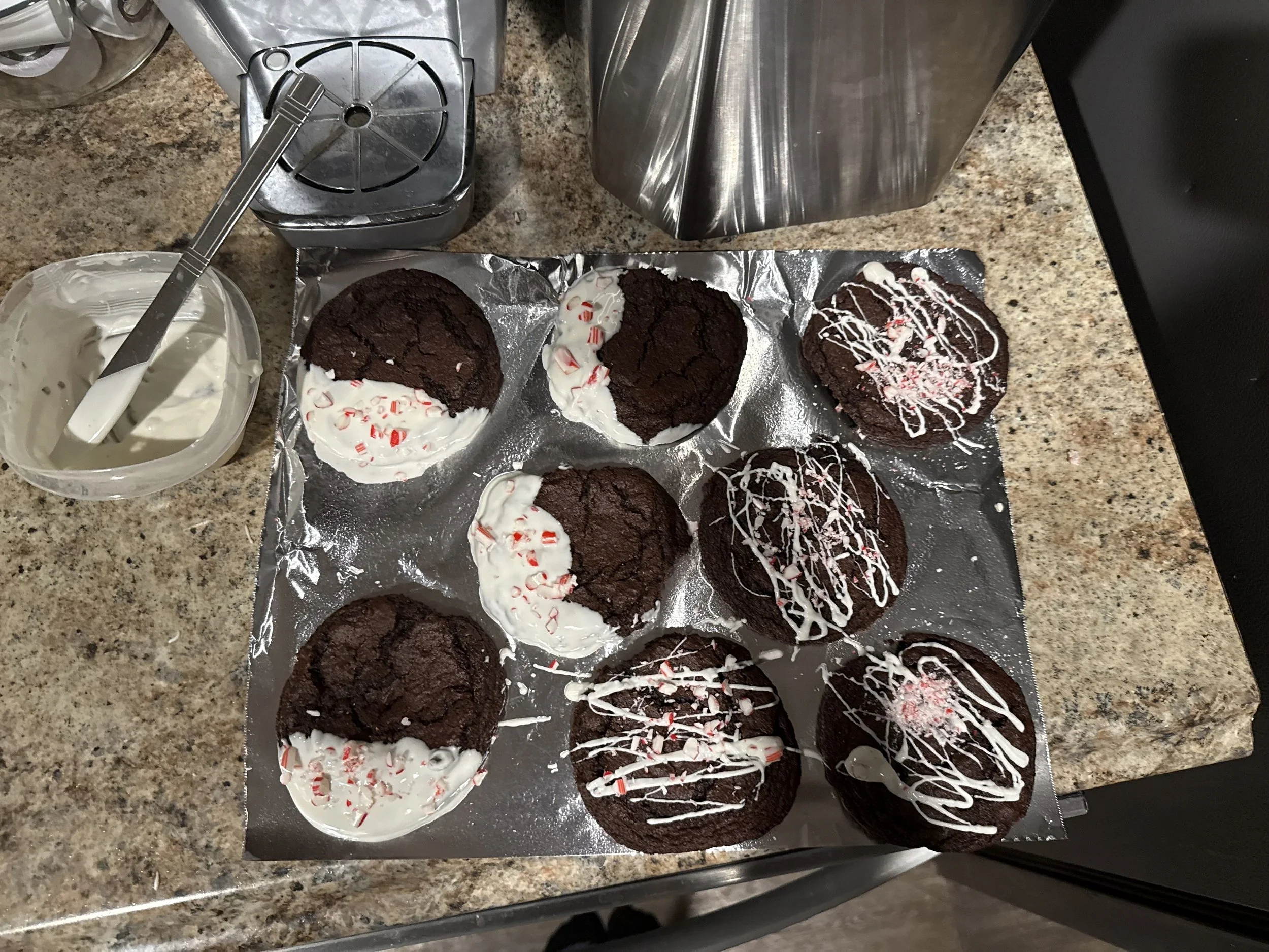 CHOCOLATE PEPPERMINT COOKIES