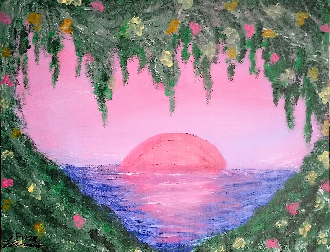 "GARDEN BY THE SEA" ART PRINT