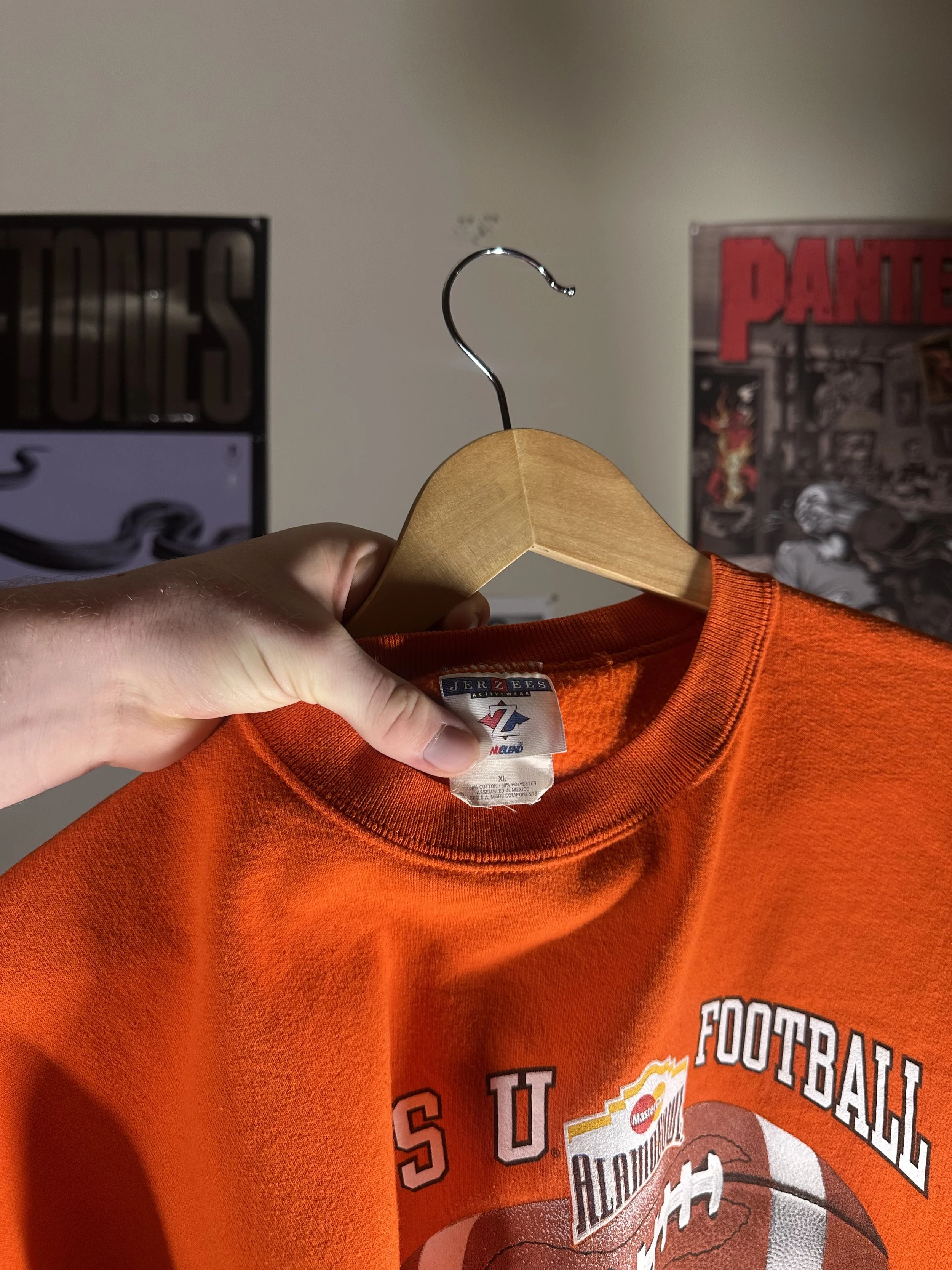 Rare Vintage 2000's Orange Nike Dark Grey Center Swoosh Hoodie 13 (3).jpeg