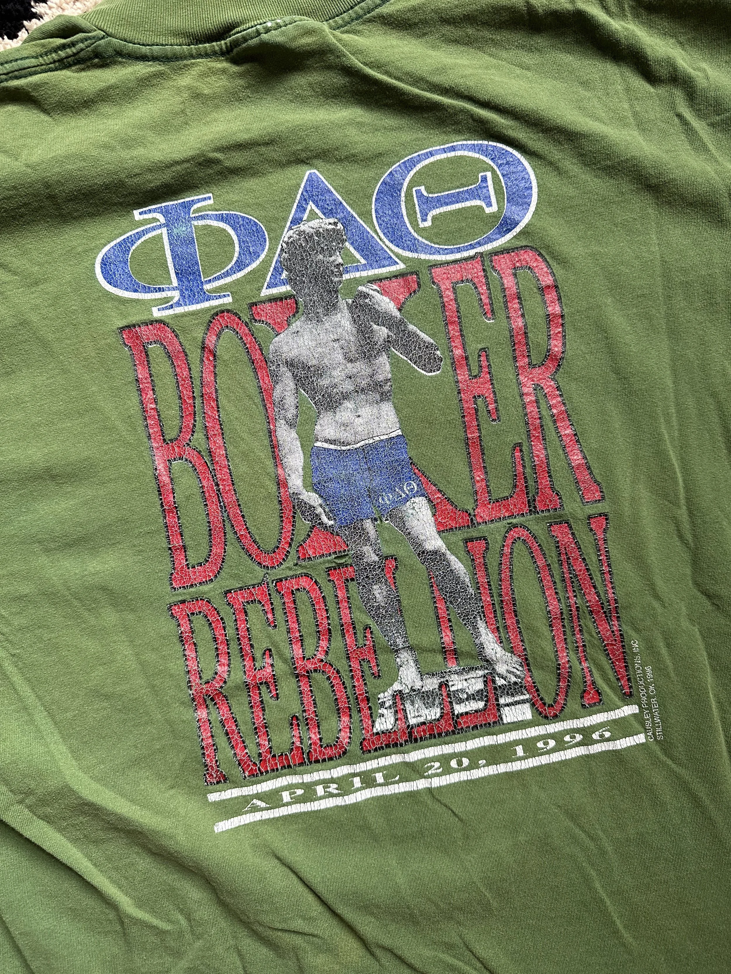 1996 PHI DELTA THETA BOXER REBELLION FRATERNITY TEE