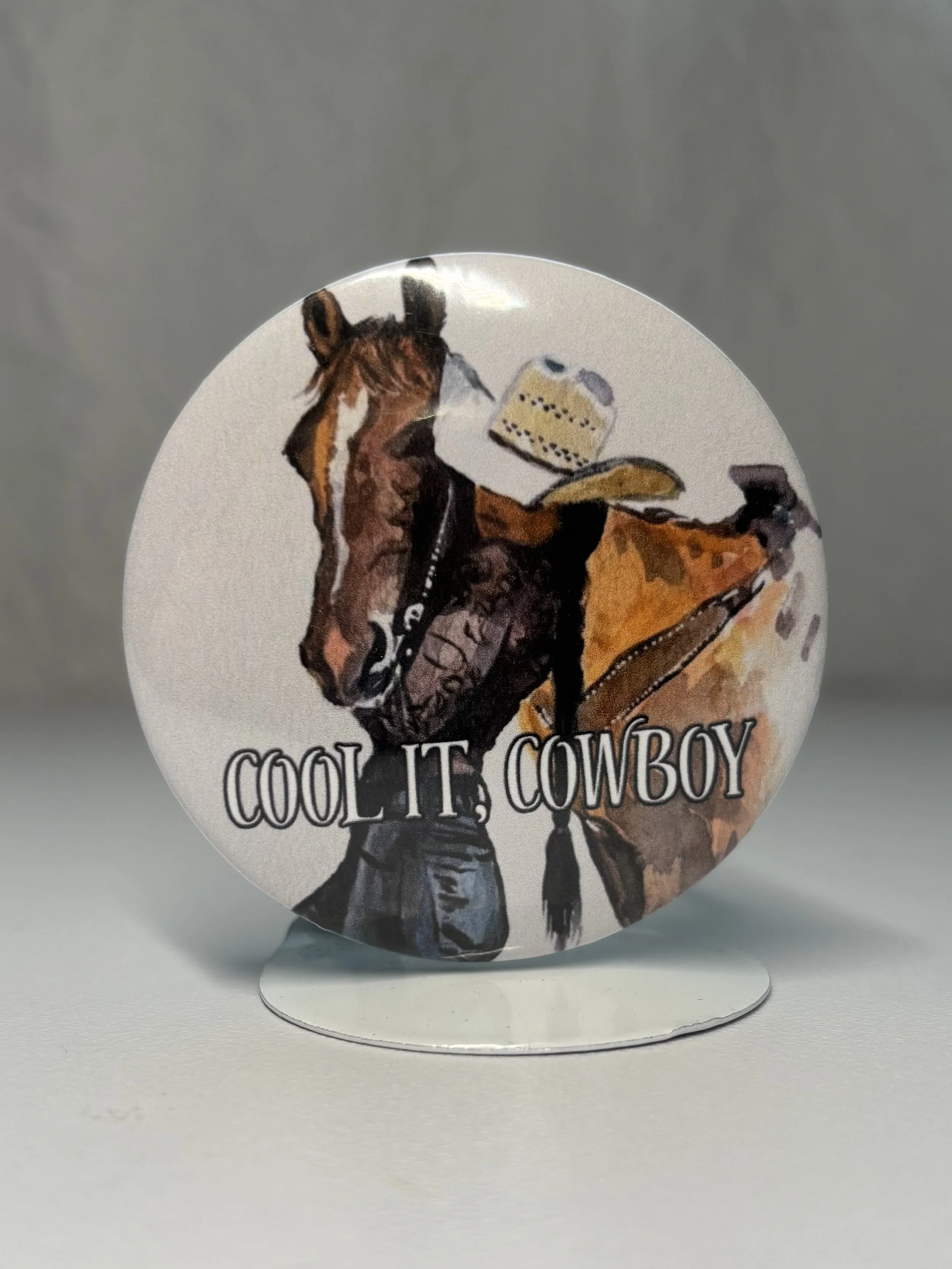 COOL IT COWBOY PIN