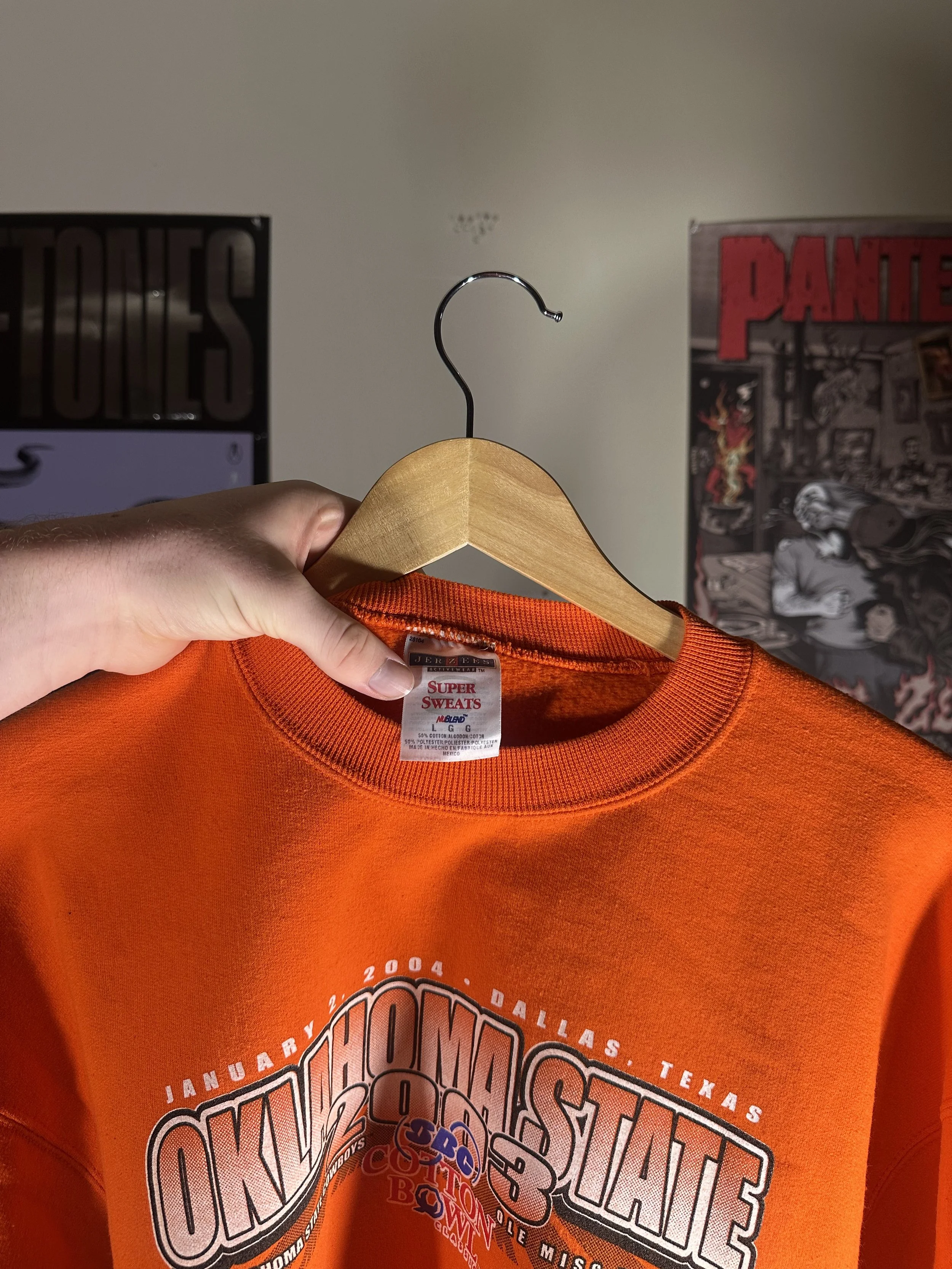 Rare Vintage 2000's Orange Nike Dark Grey Center Swoosh Hoodie 13 (7).jpeg