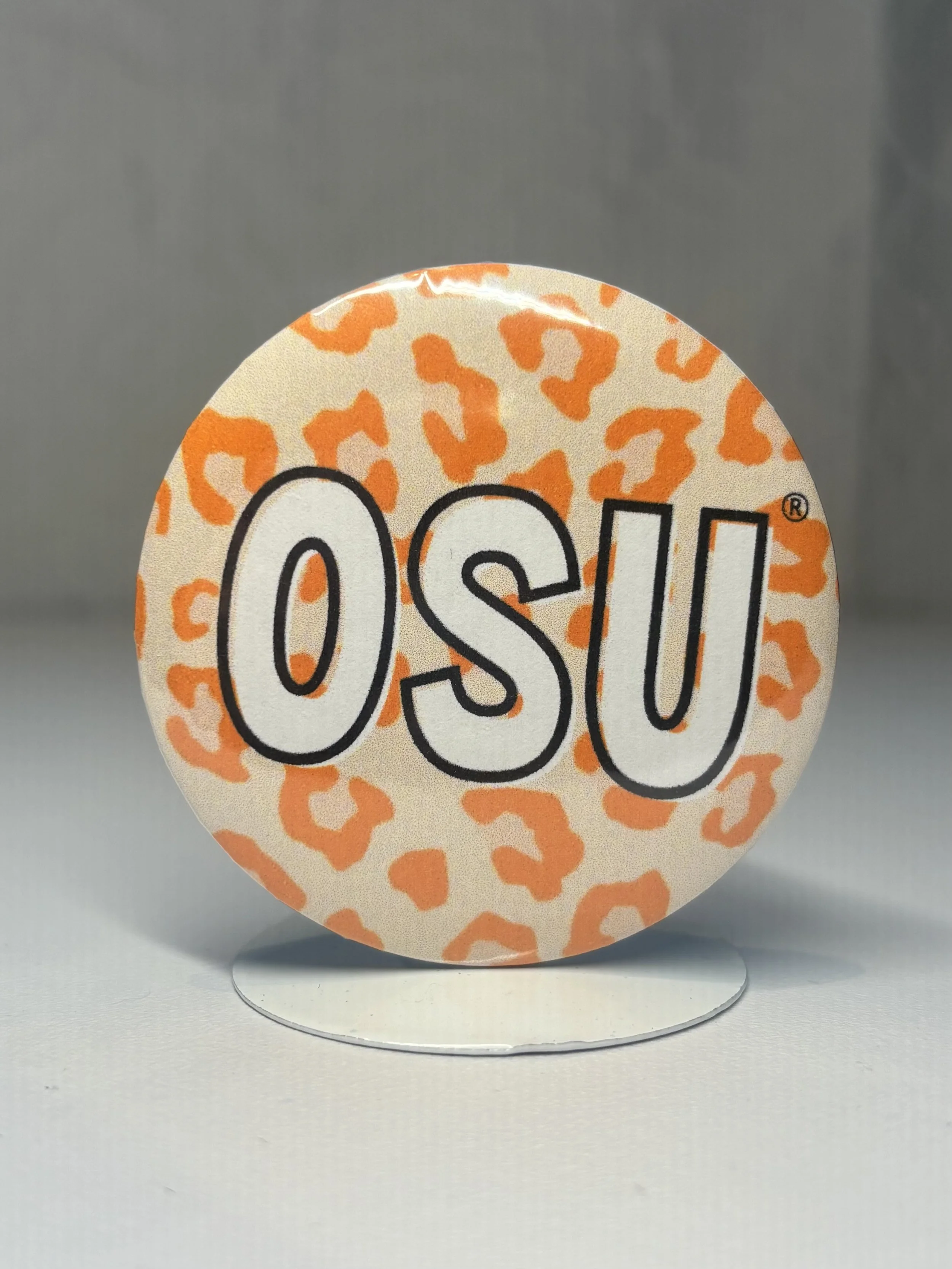 ORANGE LEOPARD OSU PIN