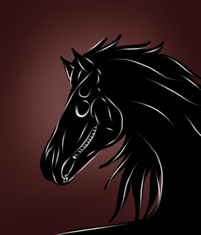 "A HORSES SHADOW" ART PRINT