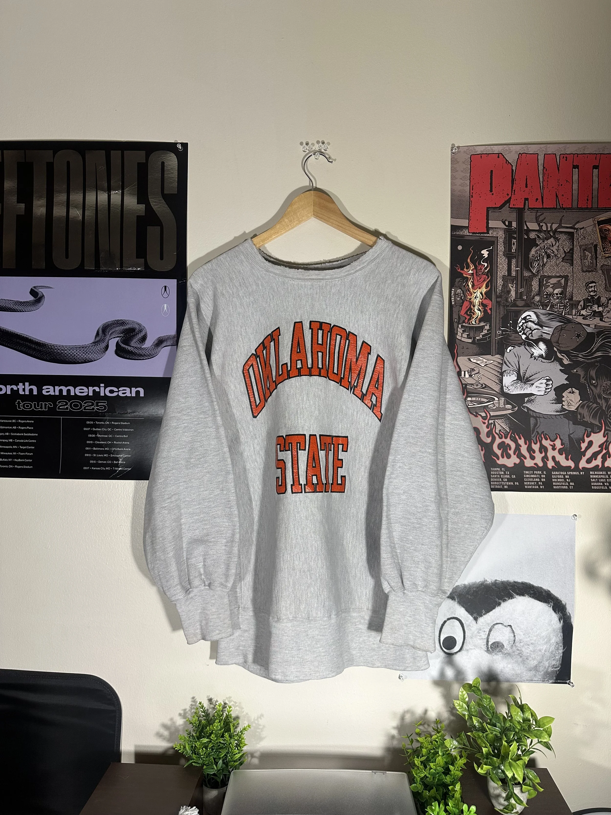 Vintage 90's Black Embroidered OSU Cowboys Pistol Pete Crewneck 19 (6).jpeg