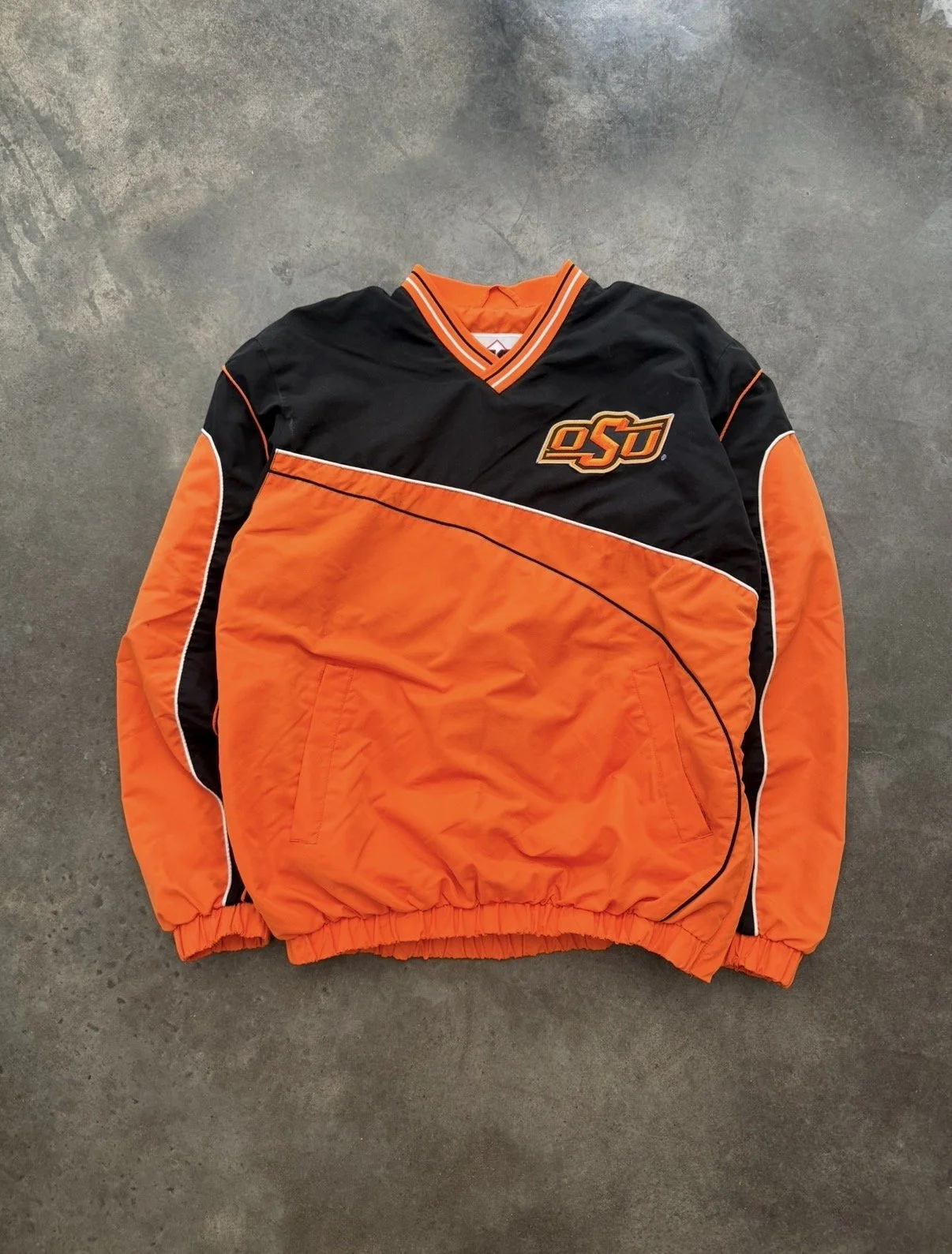 135. 00S 58 BRAND OSU WINDBREAKER PULLOVER