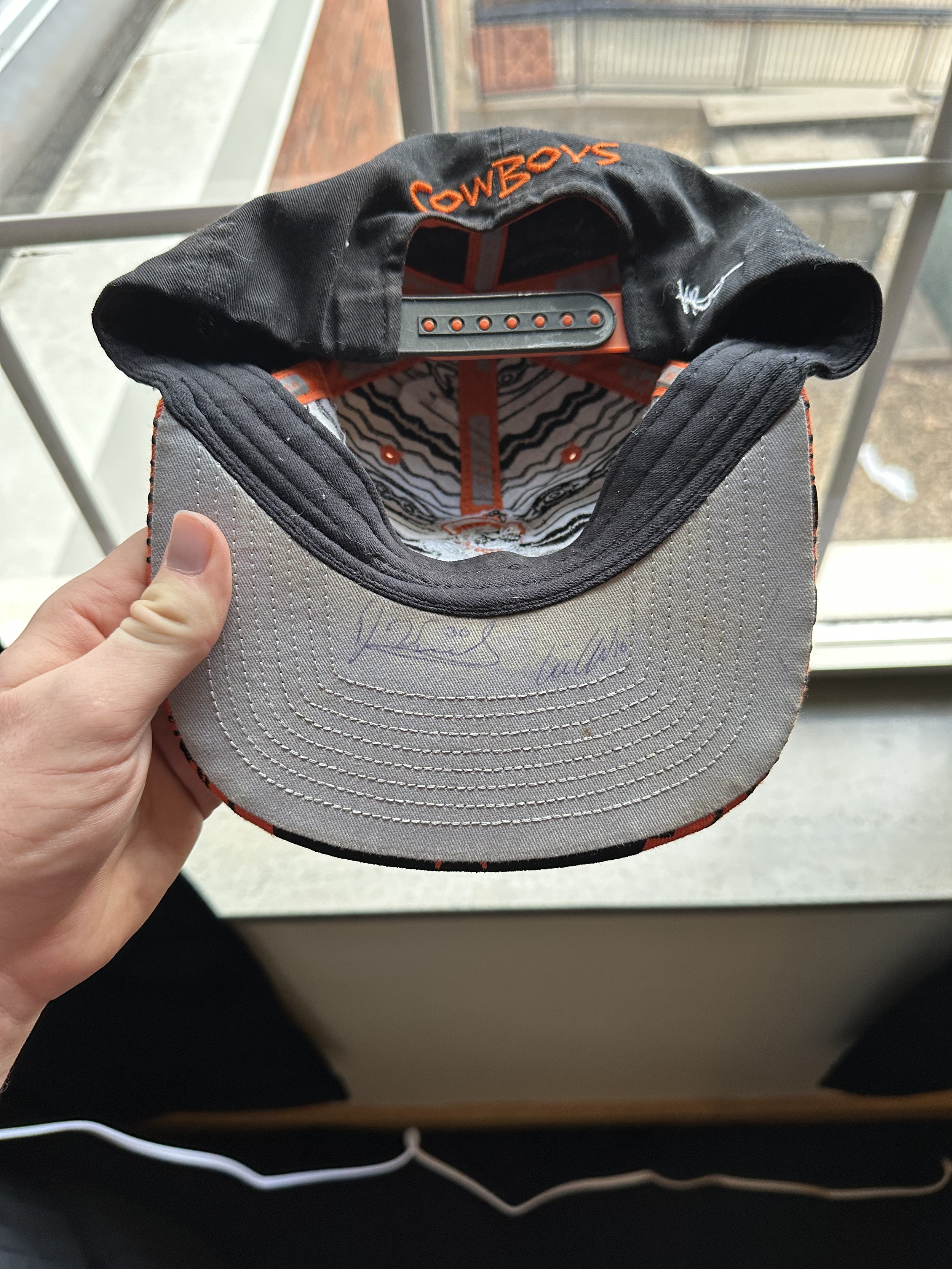 Oklahoma State Cowboys Zephyr Zig Zag Snapback (Unknown Signatures) (3).jpeg