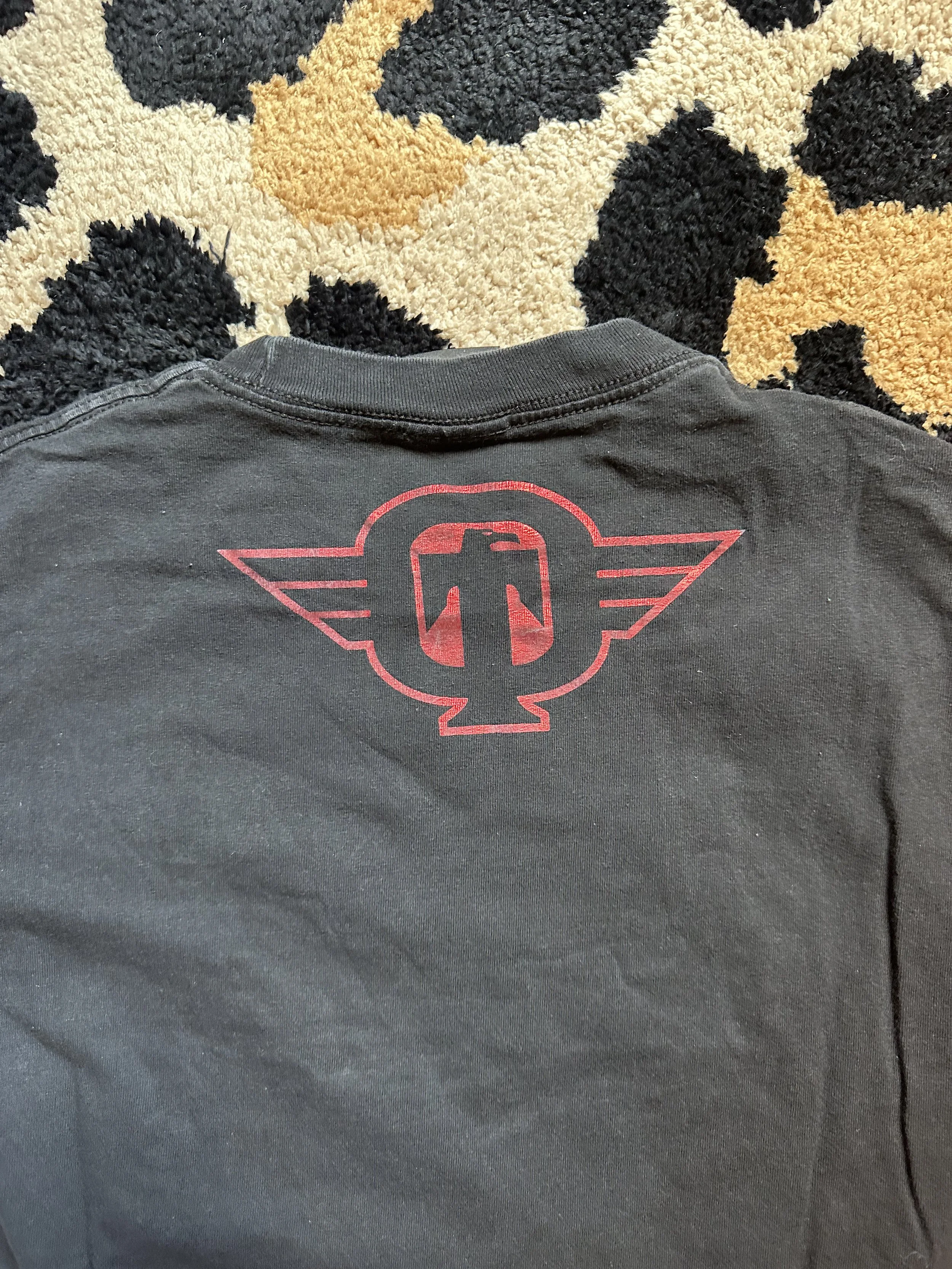 Rare Y2k Red Foil Tap Out MMA Tee (1).jpeg