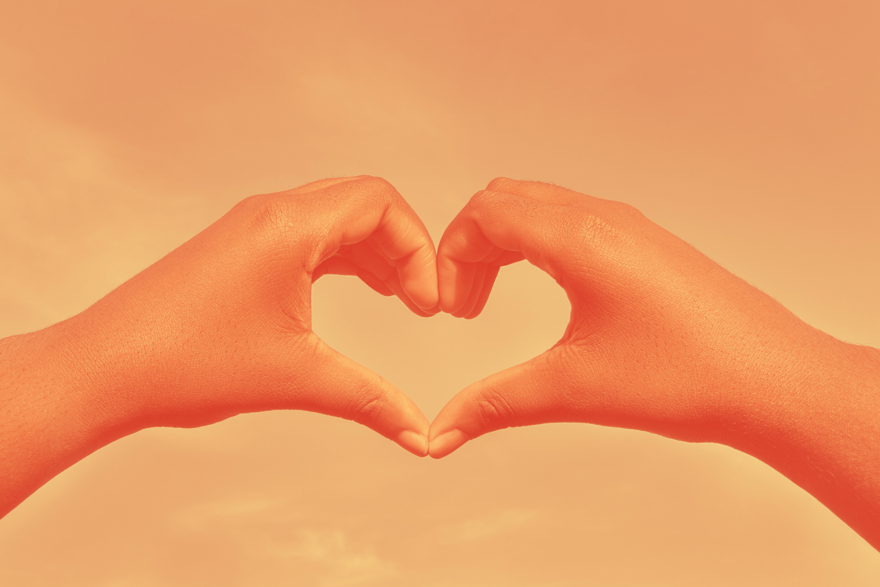 hands forming a heart