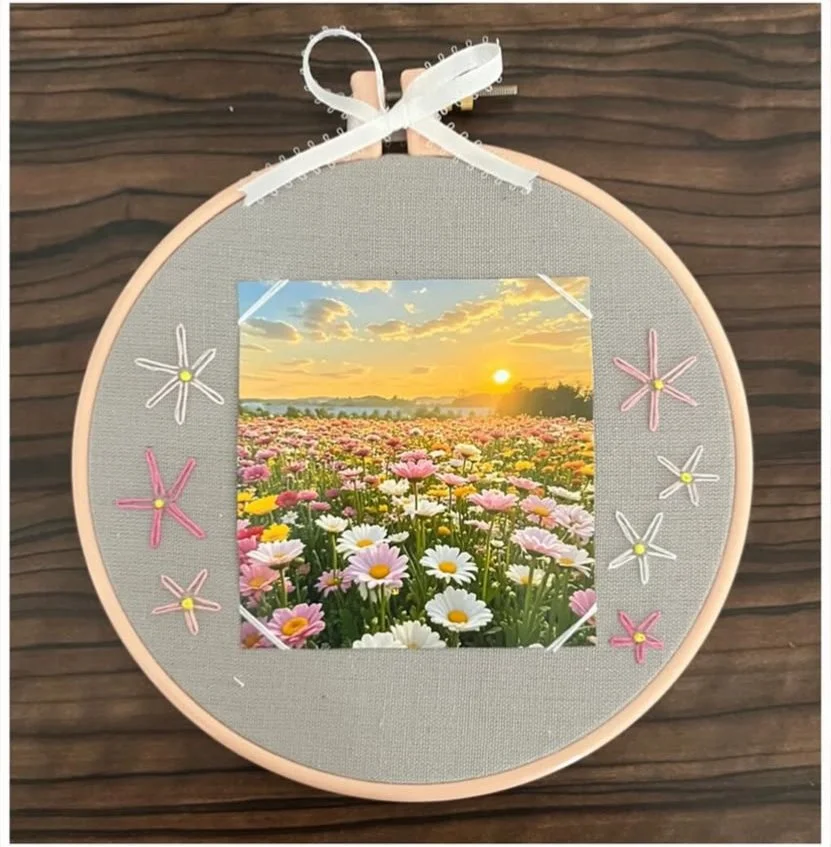 EMBROIDERED PICTURE FRAMES