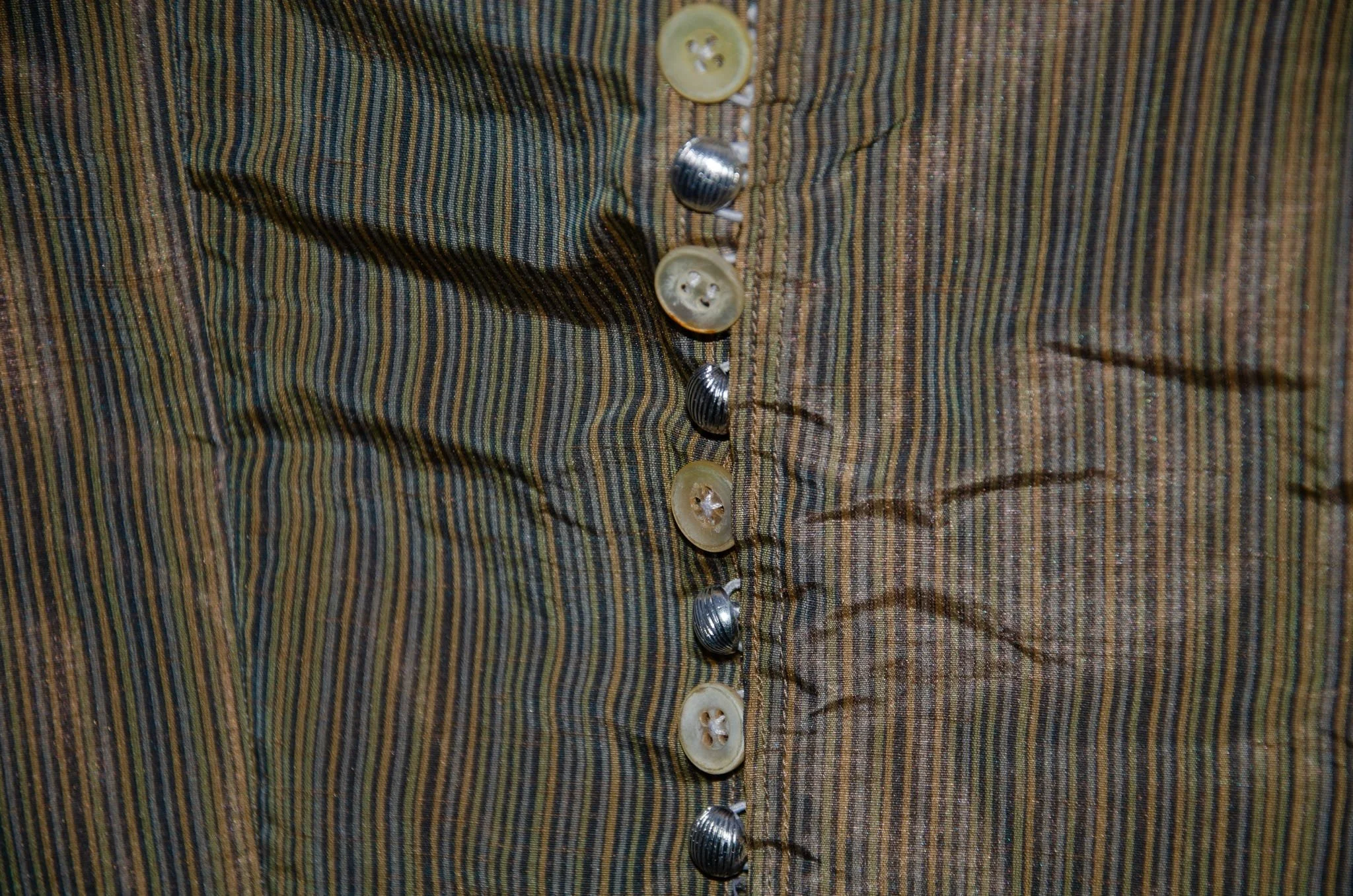 Green Striped Lace Trim Tank (1).jpeg