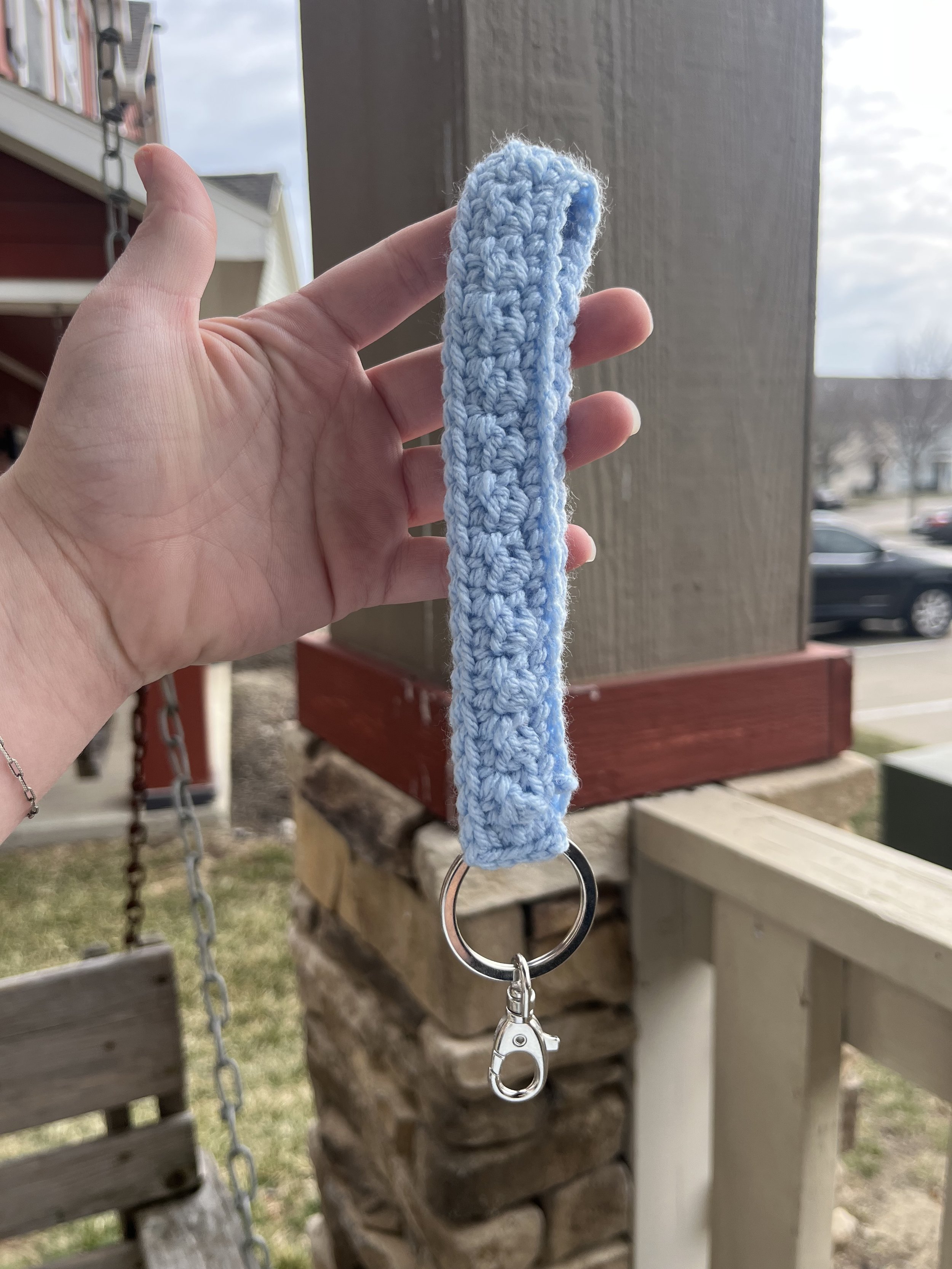 CROCHET KEYCHAIN WRISTLET
